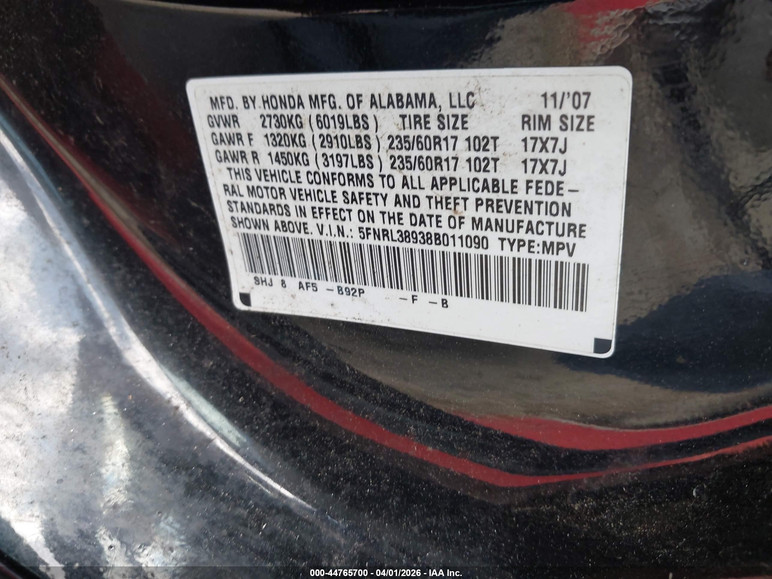 HONDA ODYSSEY image 9