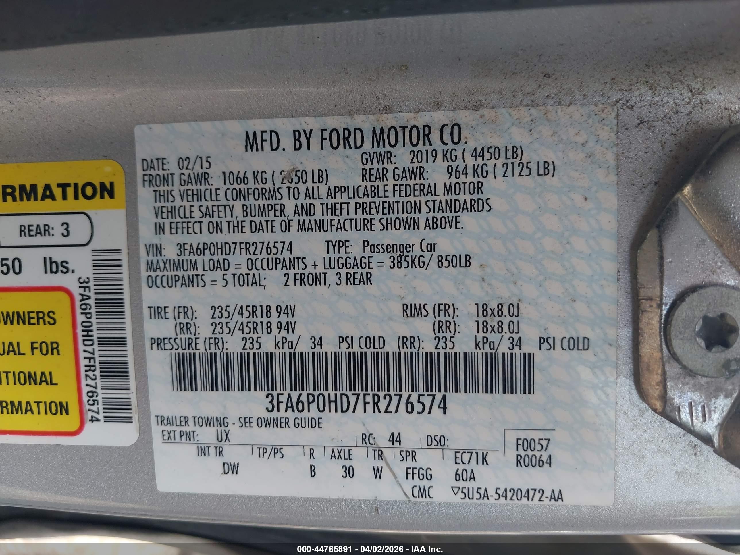 FORD FUSION image 9