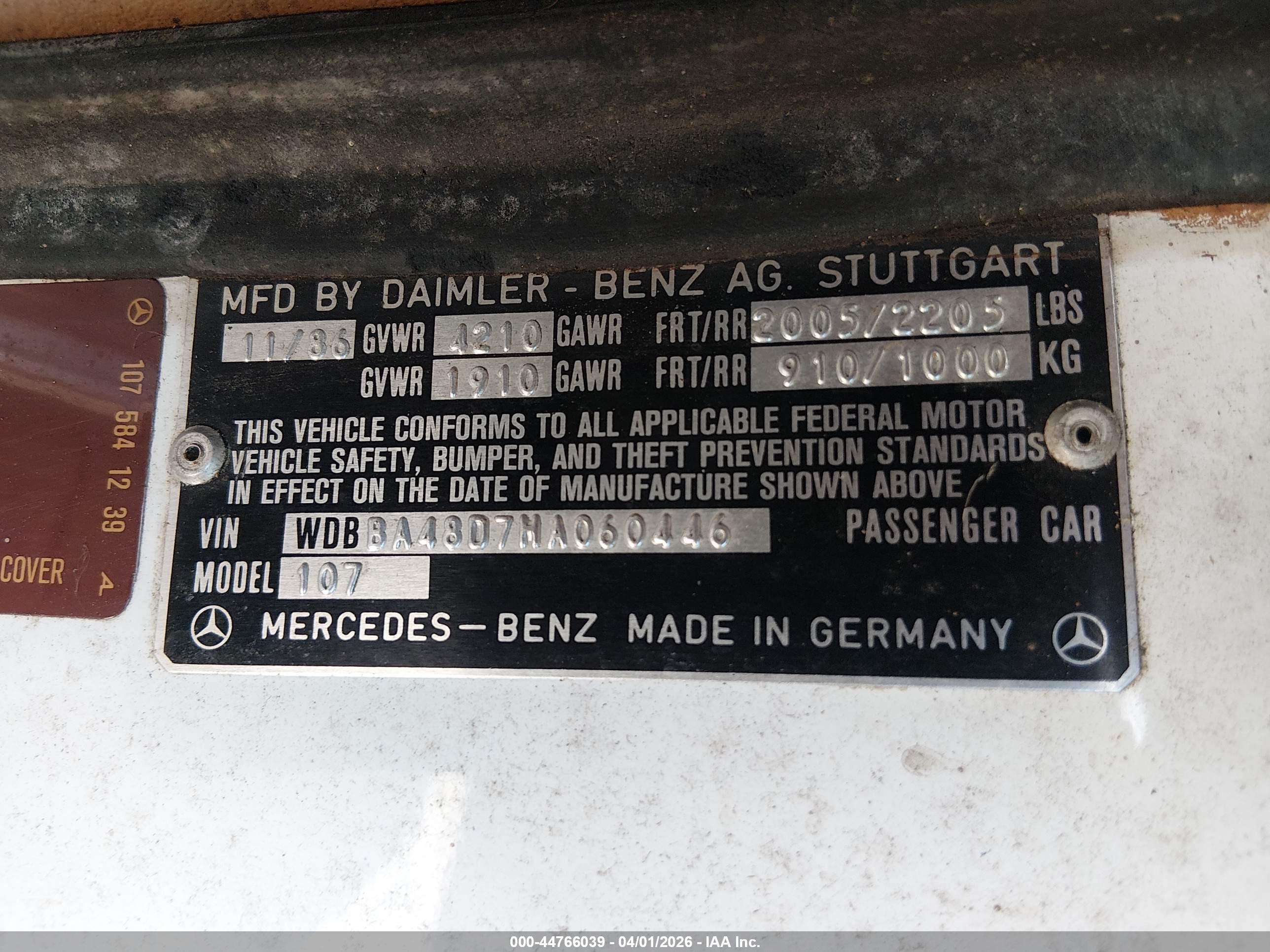 MERCEDES-BENZ 560 image 9