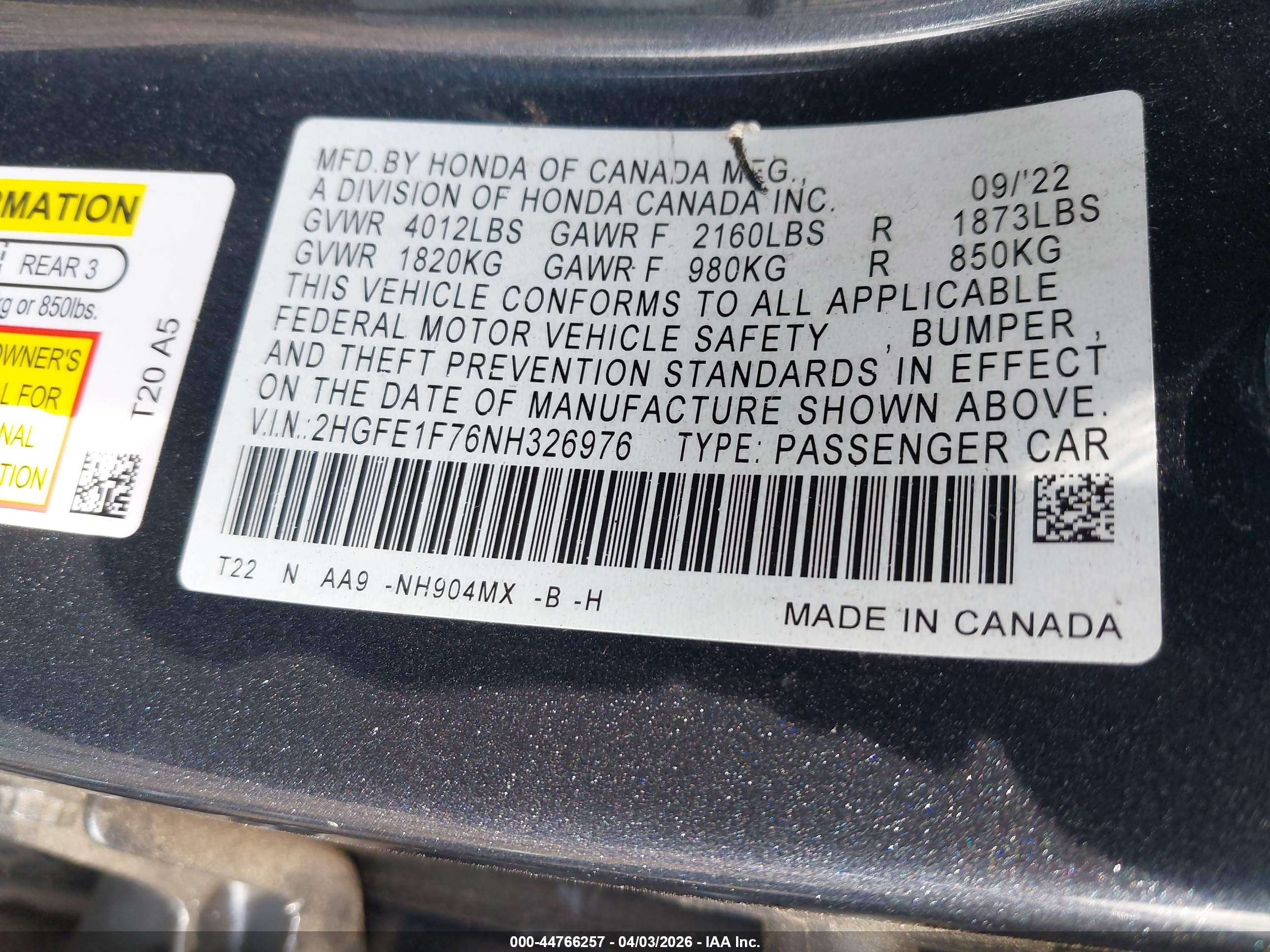 HONDA CIVIC image 9