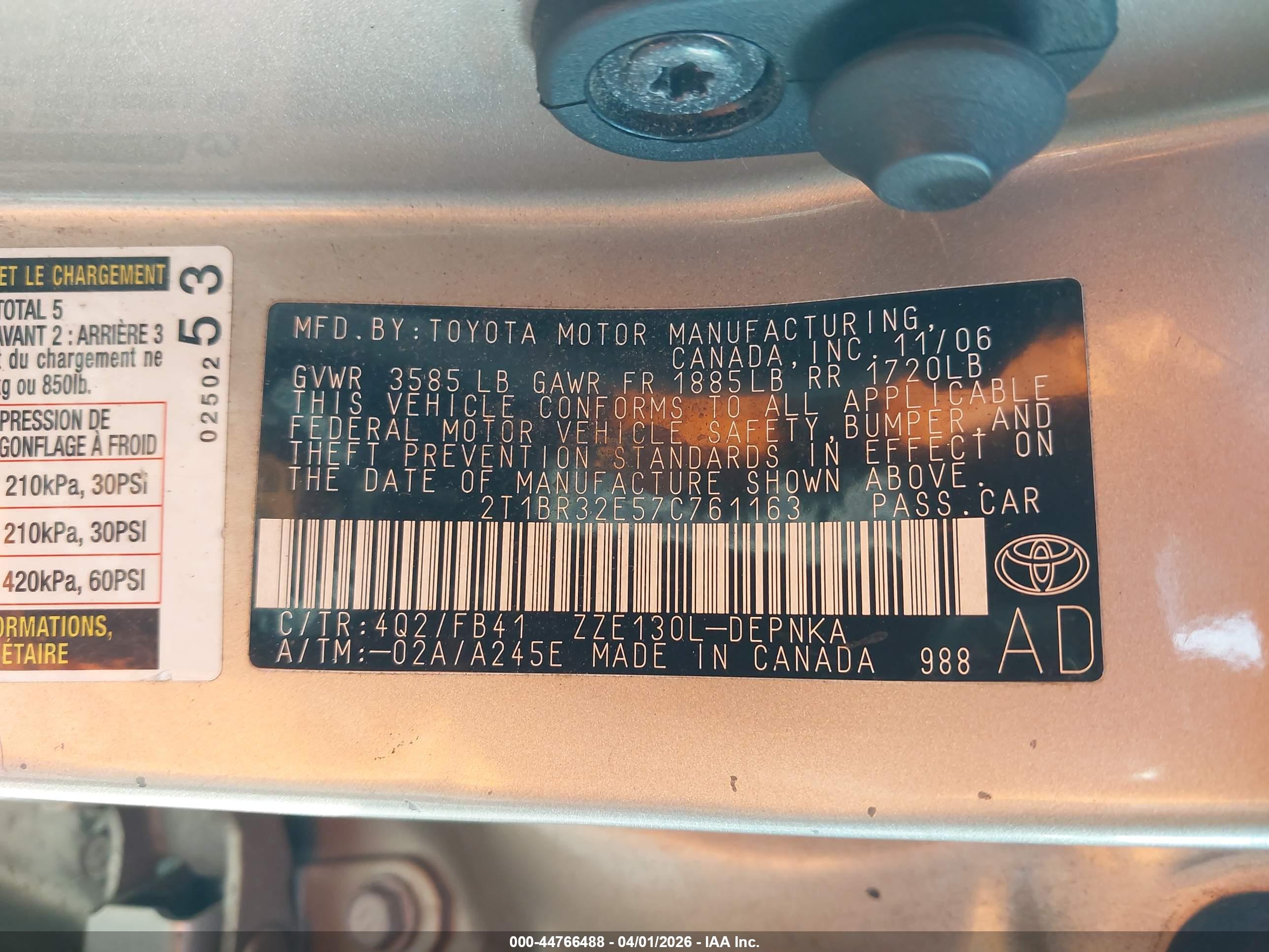 TOYOTA COROLLA image 9