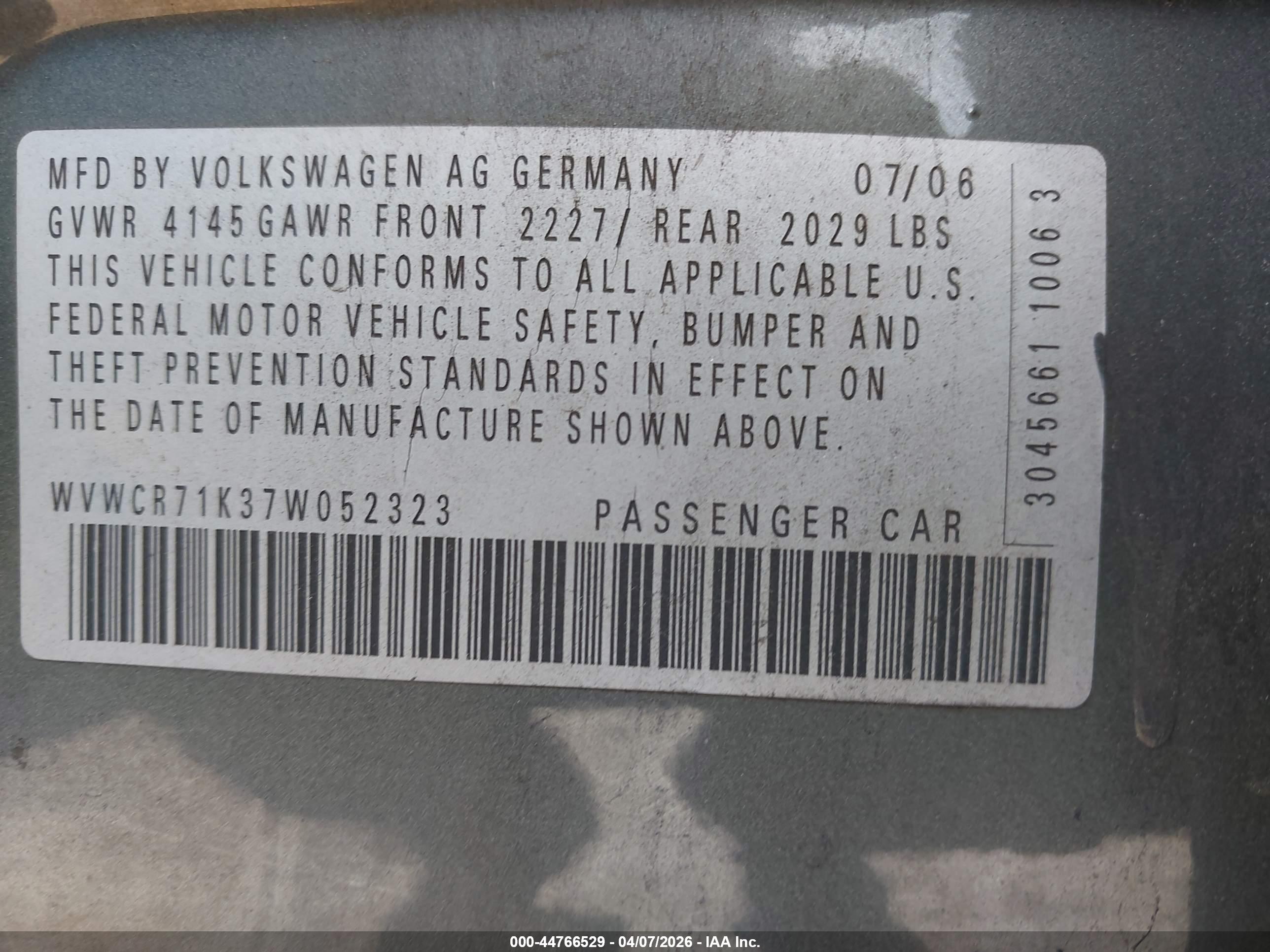 VOLKSWAGEN RABBIT image 9