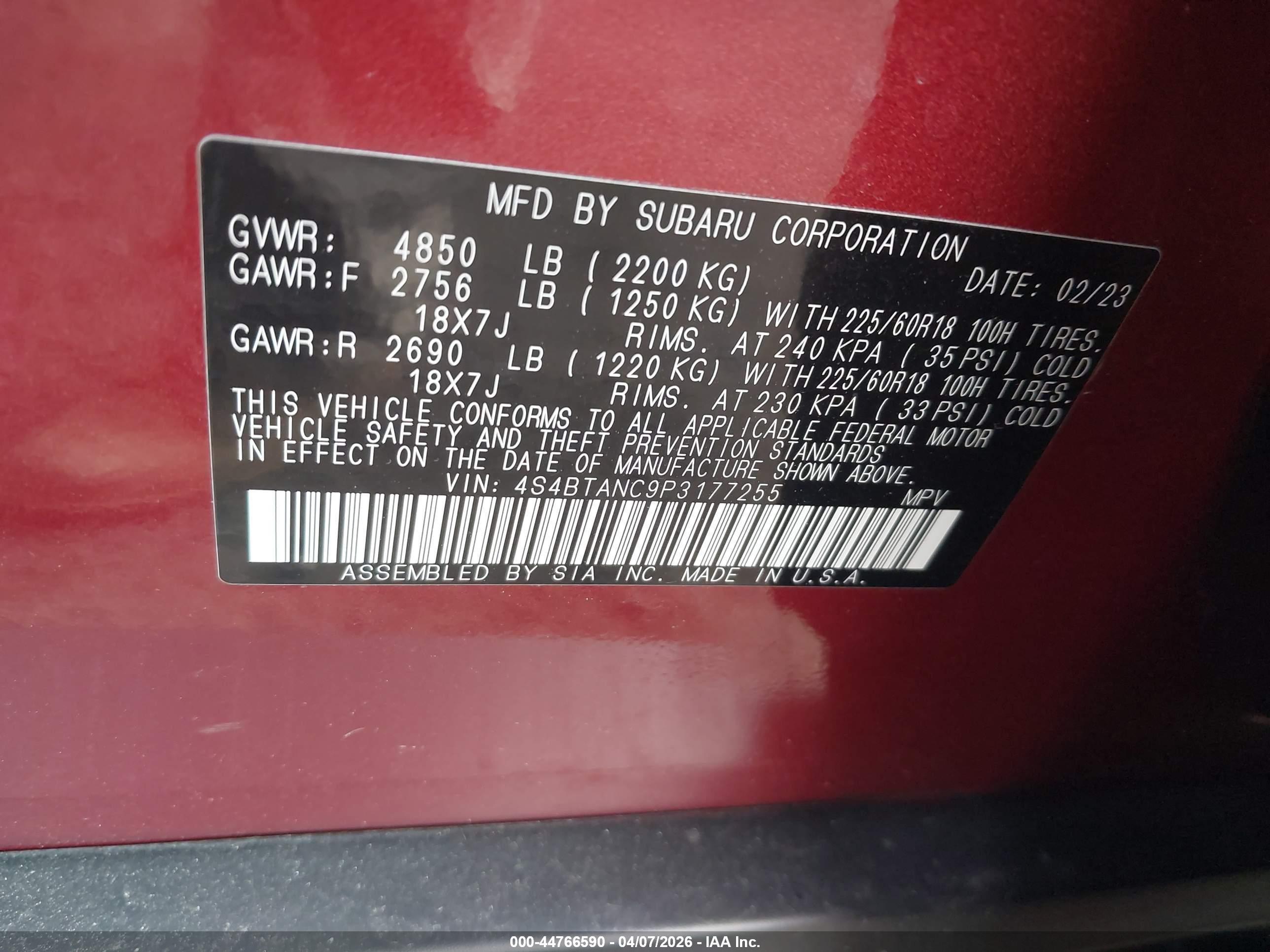 SUBARU OUTBACK image 9