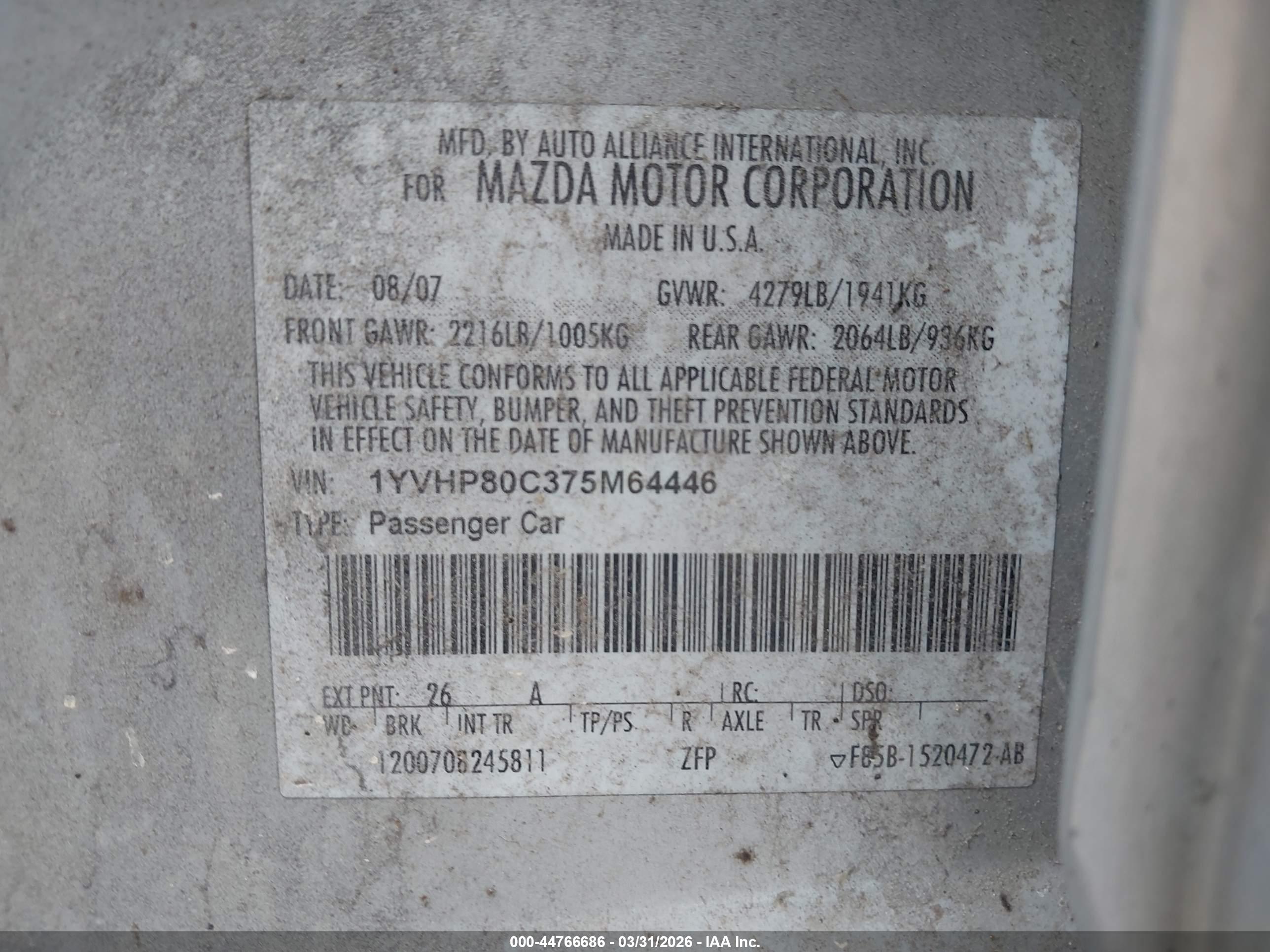 MAZDA MAZDA6 image 9