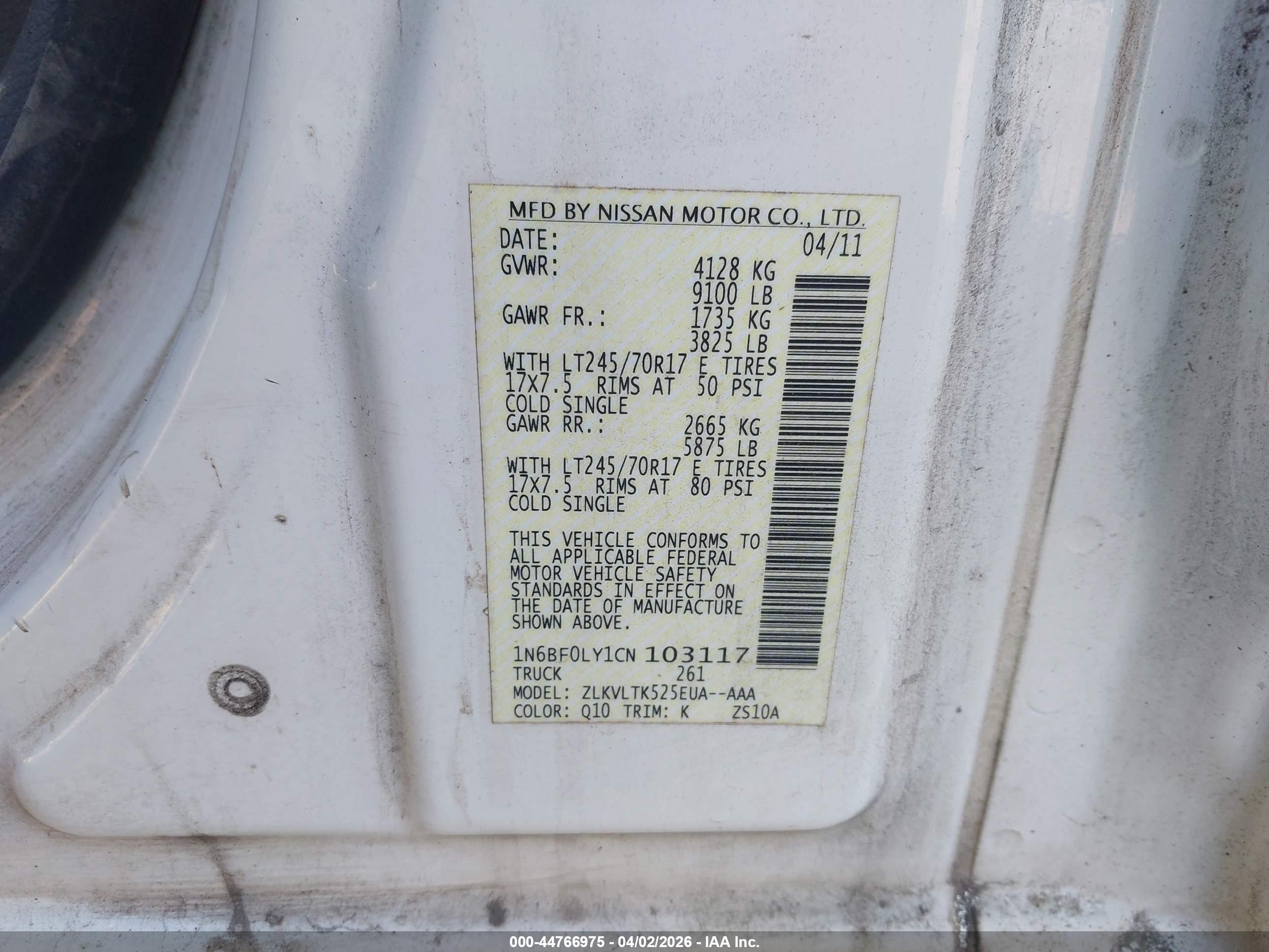 NISSAN NV image 9