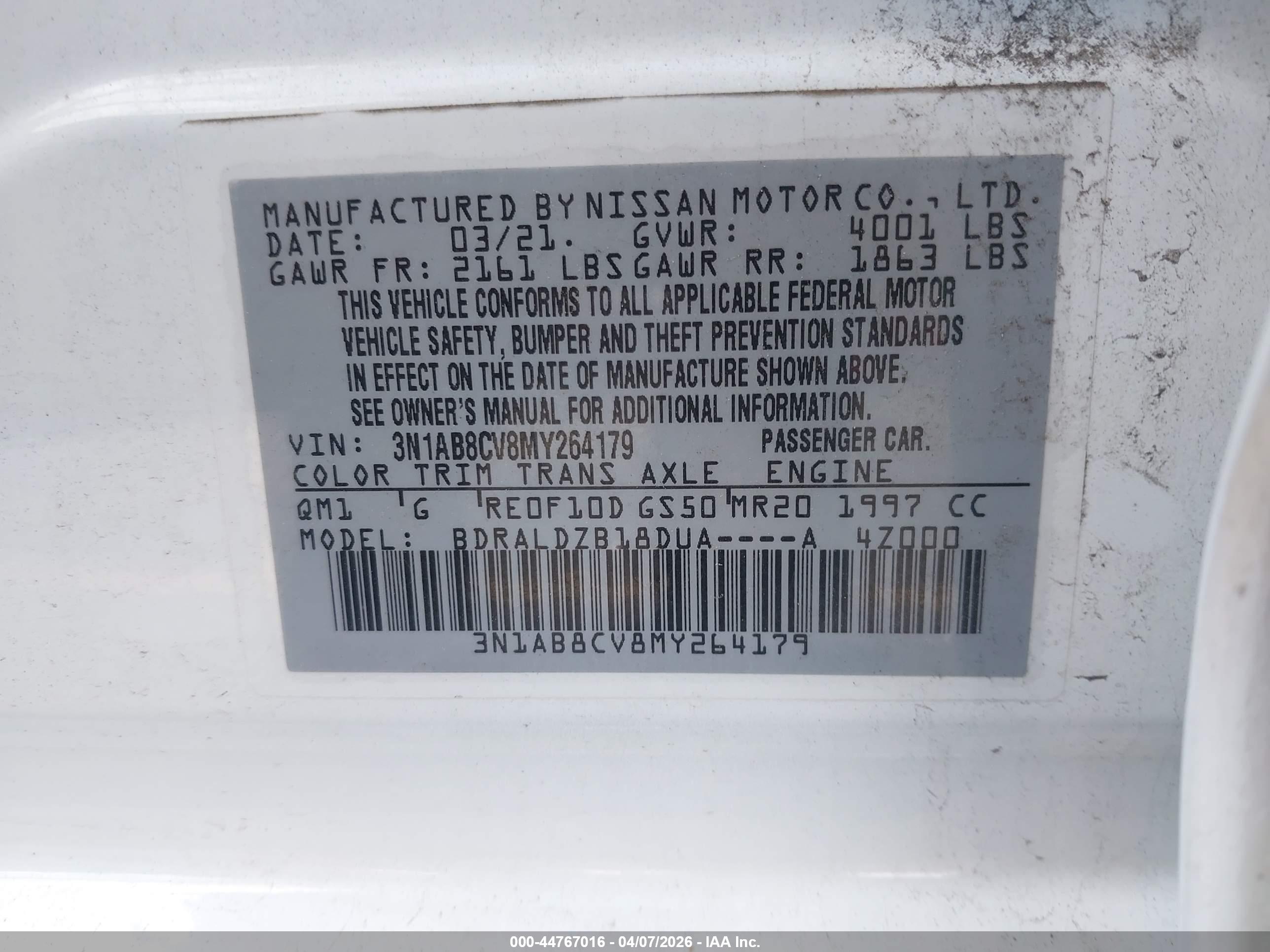 NISSAN SENTRA image 9