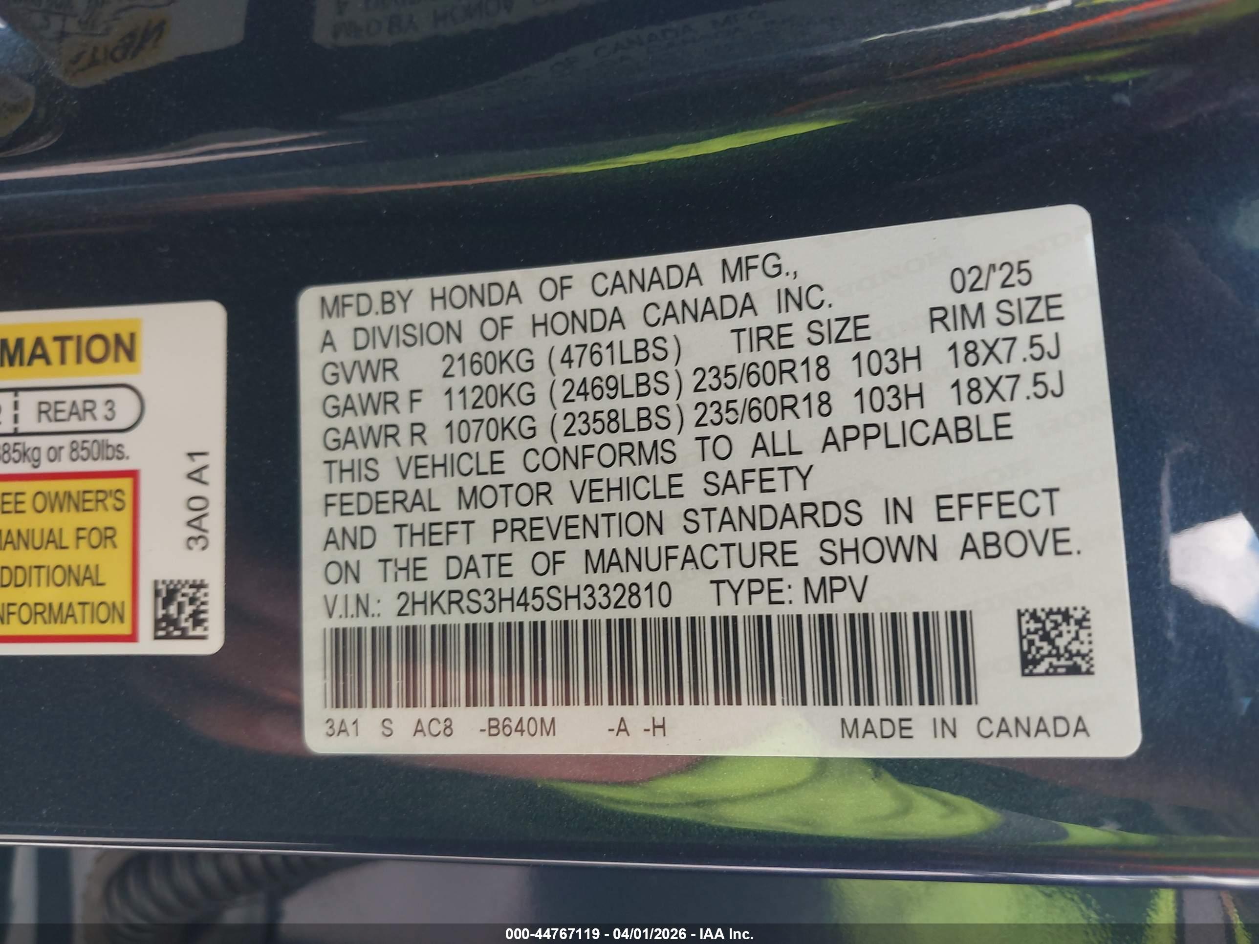 HONDA CR-V image 9