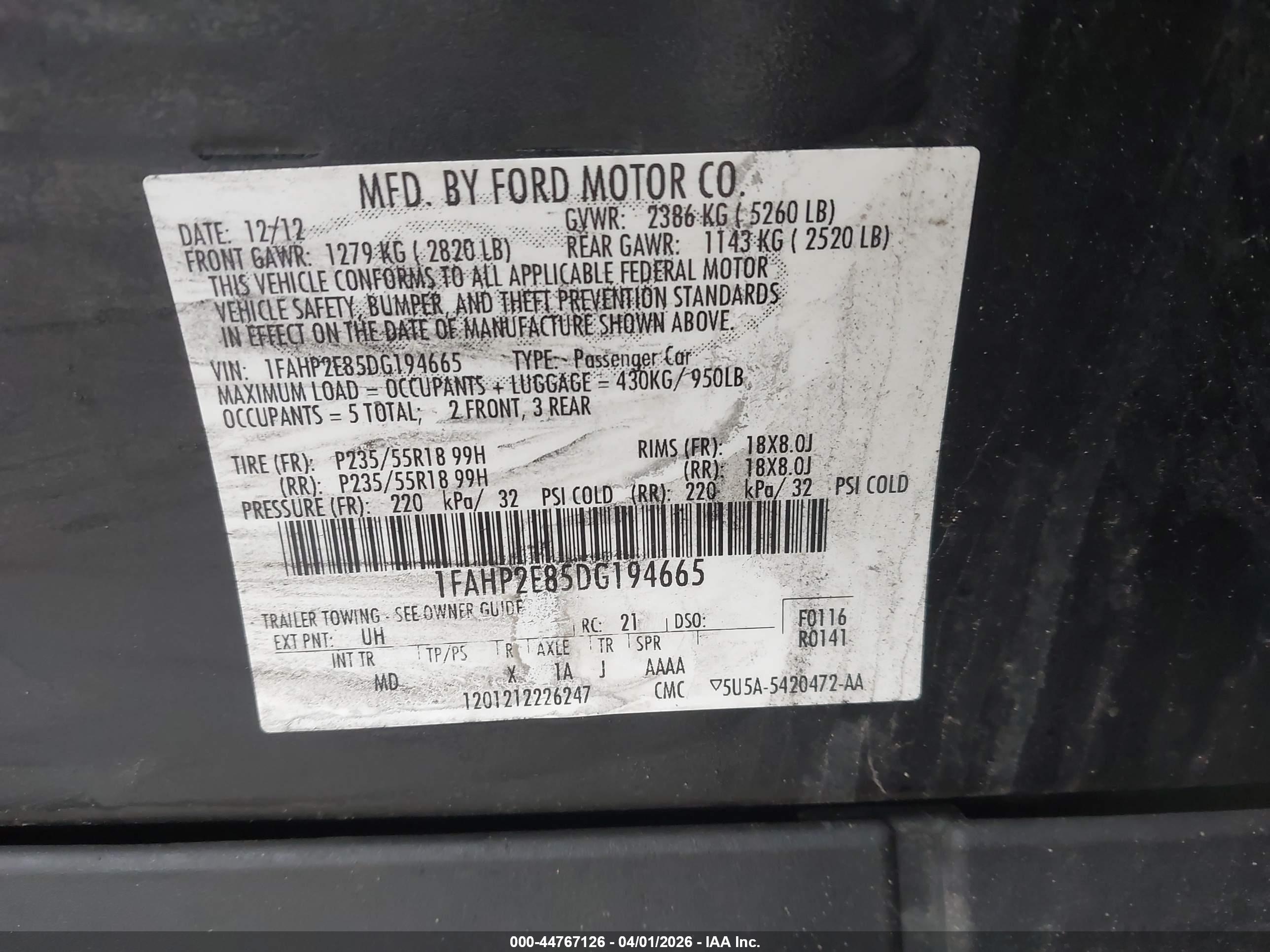 FORD TAURUS image 9