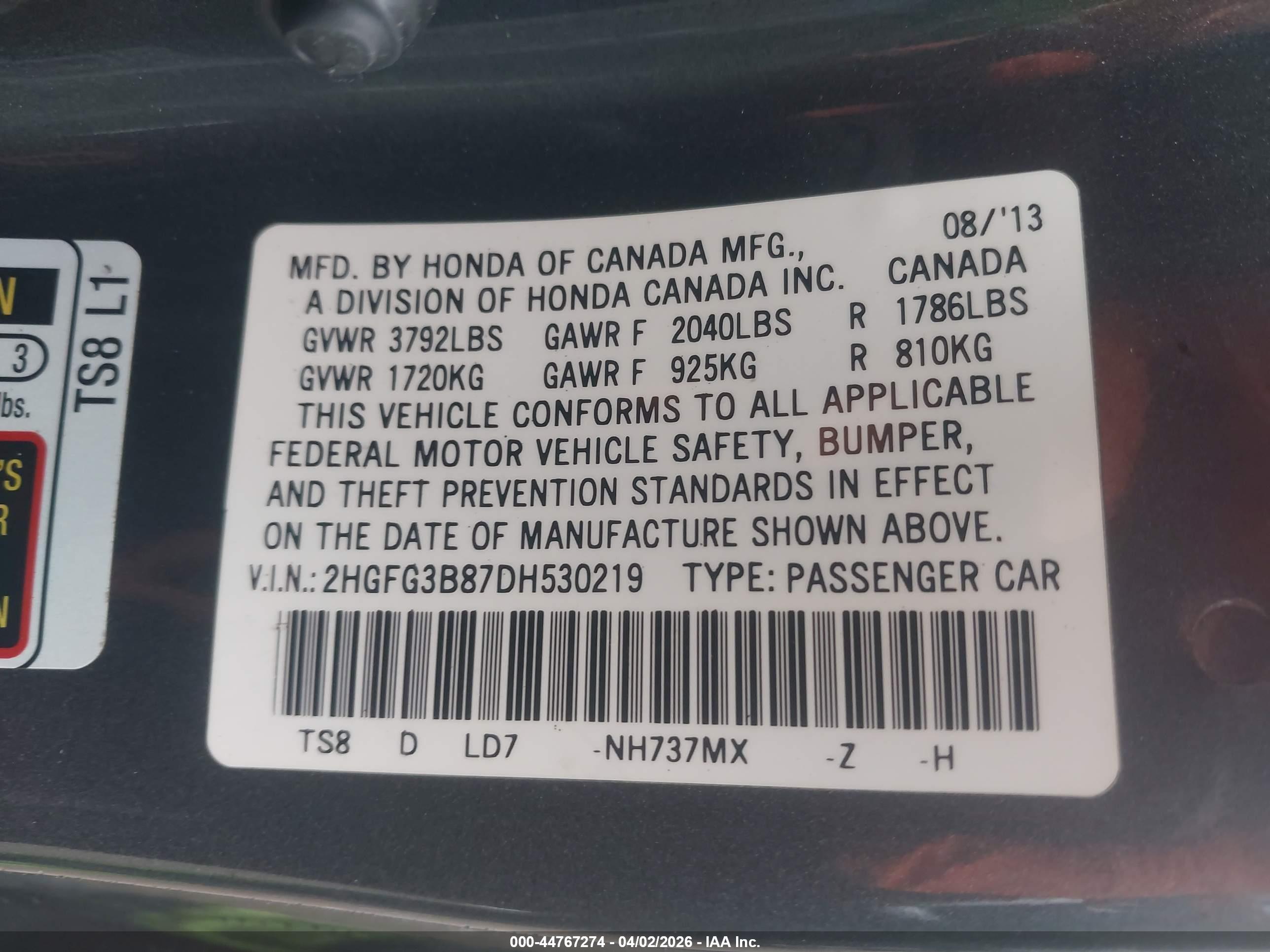 HONDA CIVIC image 9