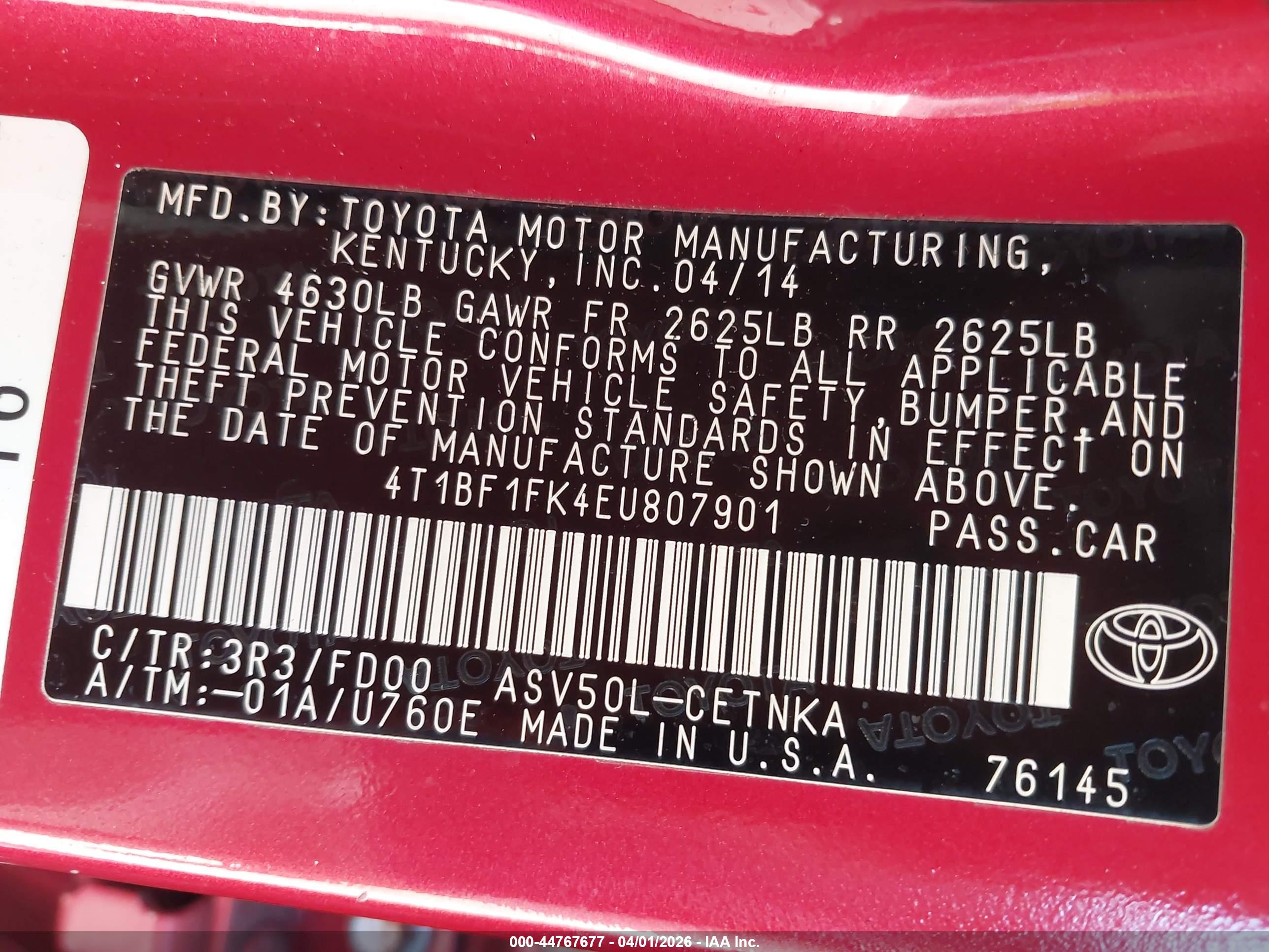 TOYOTA CAMRY image 9