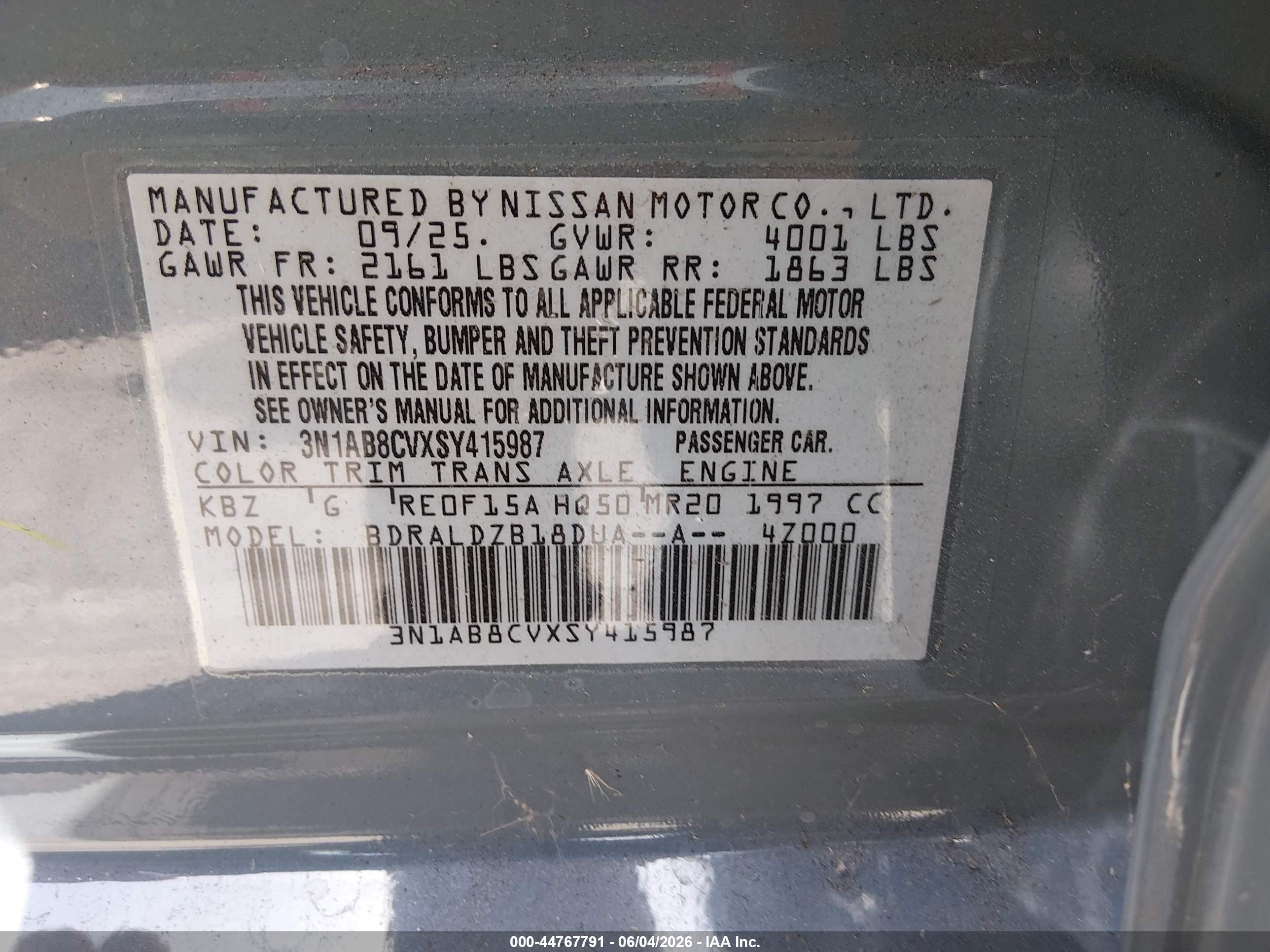 NISSAN SENTRA image 9