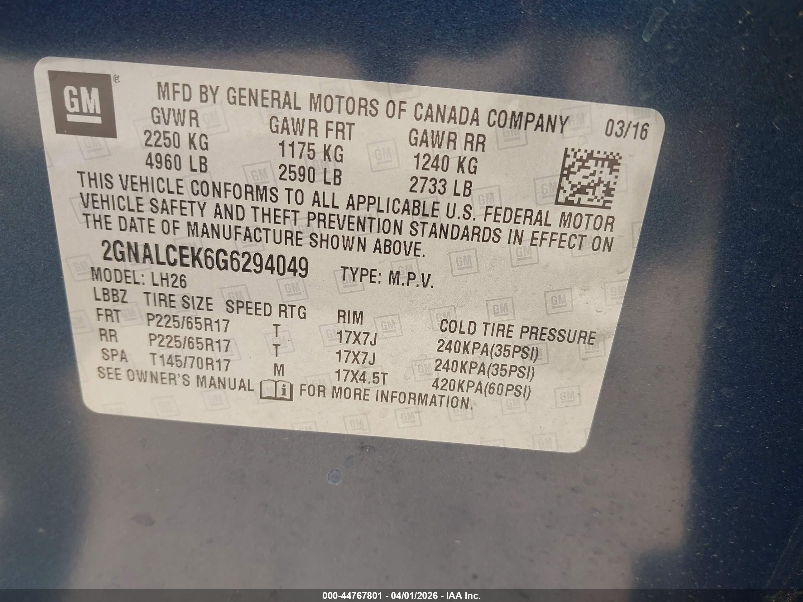 CHEVROLET EQUINOX image 9