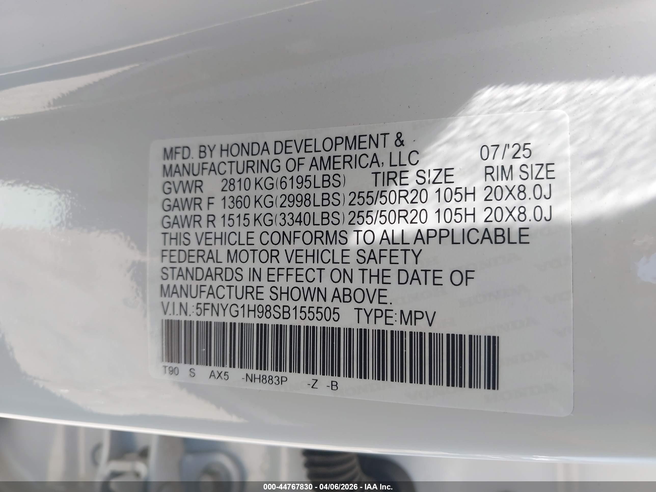 HONDA PILOT image 9