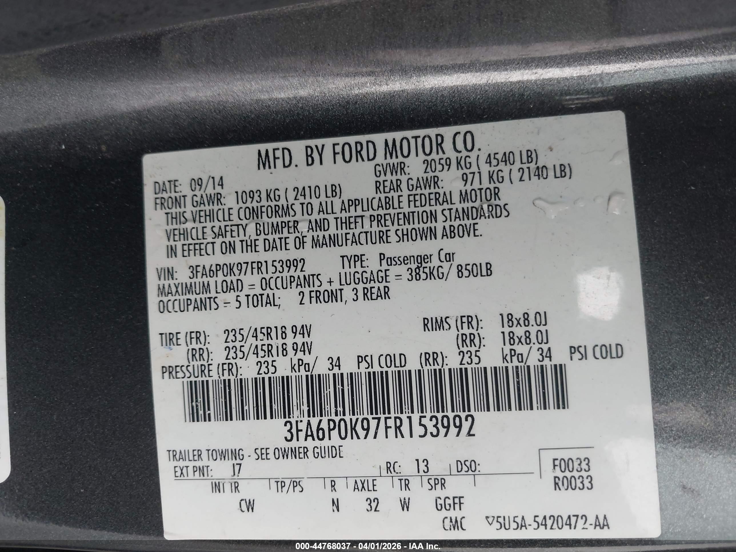 FORD FUSION image 9