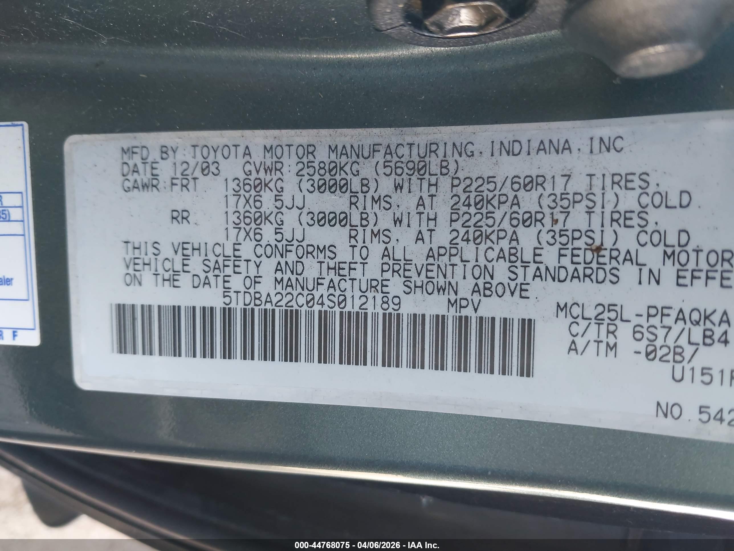 TOYOTA SIENNA image 9