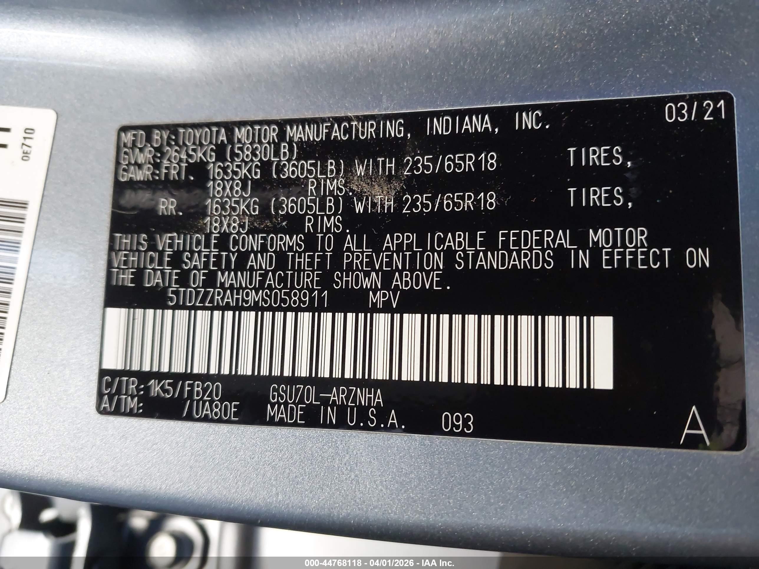 TOYOTA HIGHLANDER image 9