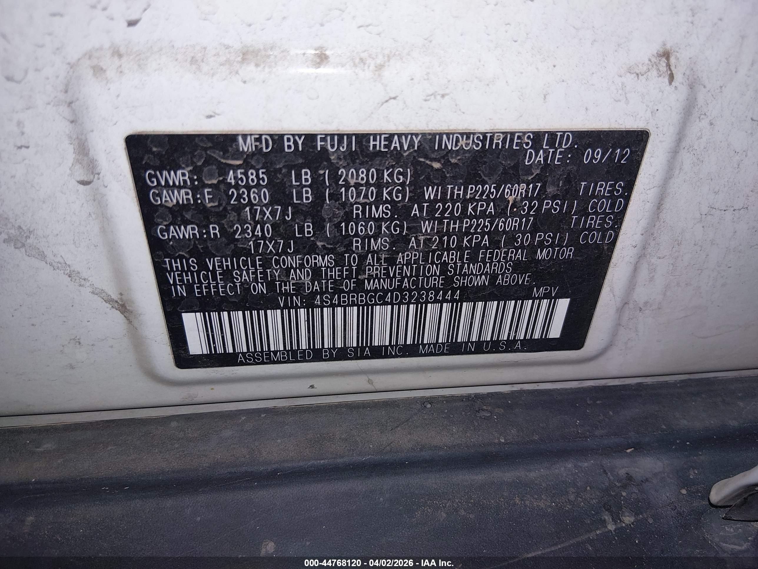 SUBARU OUTBACK image 9