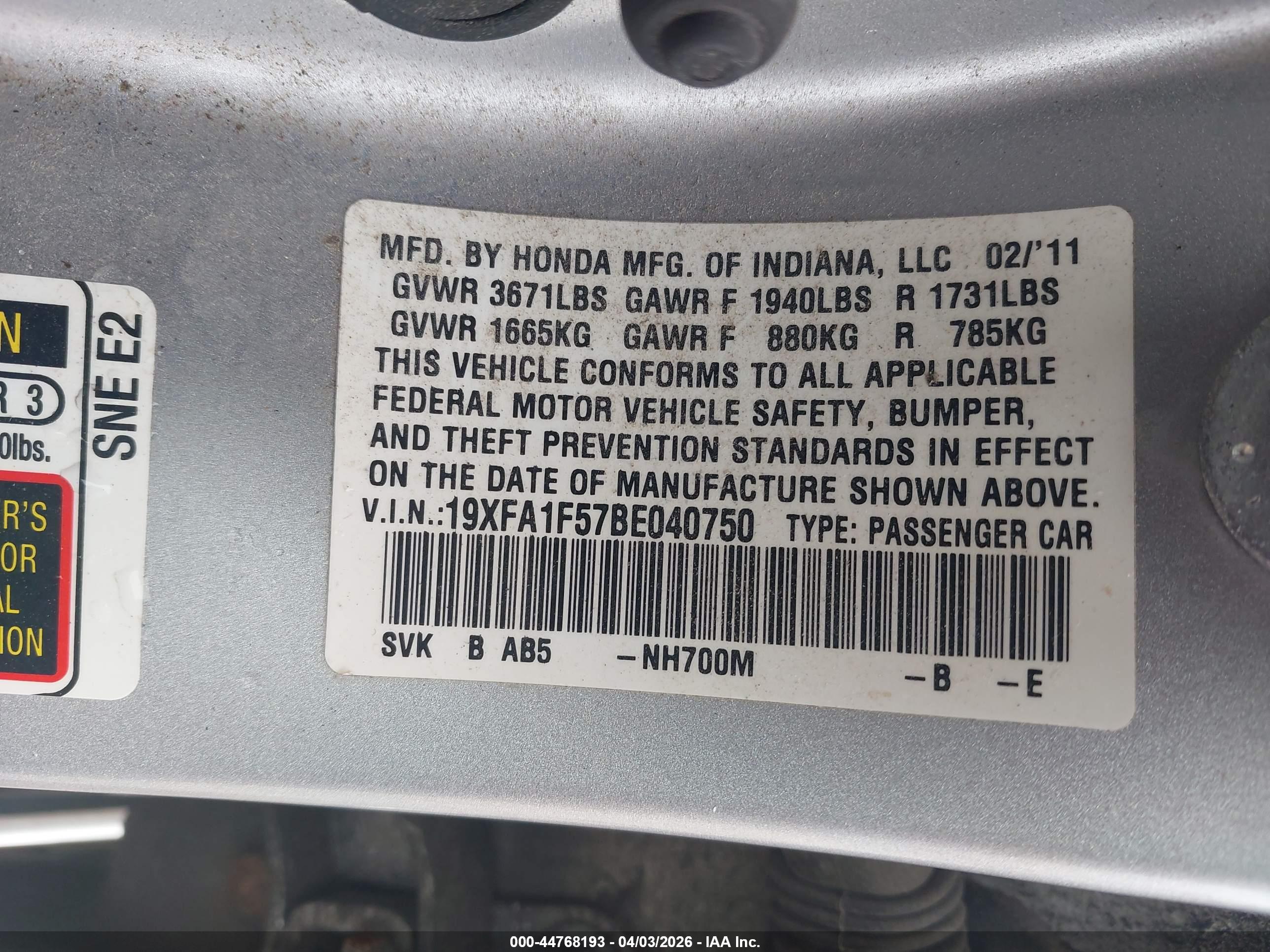 HONDA CIVIC image 9