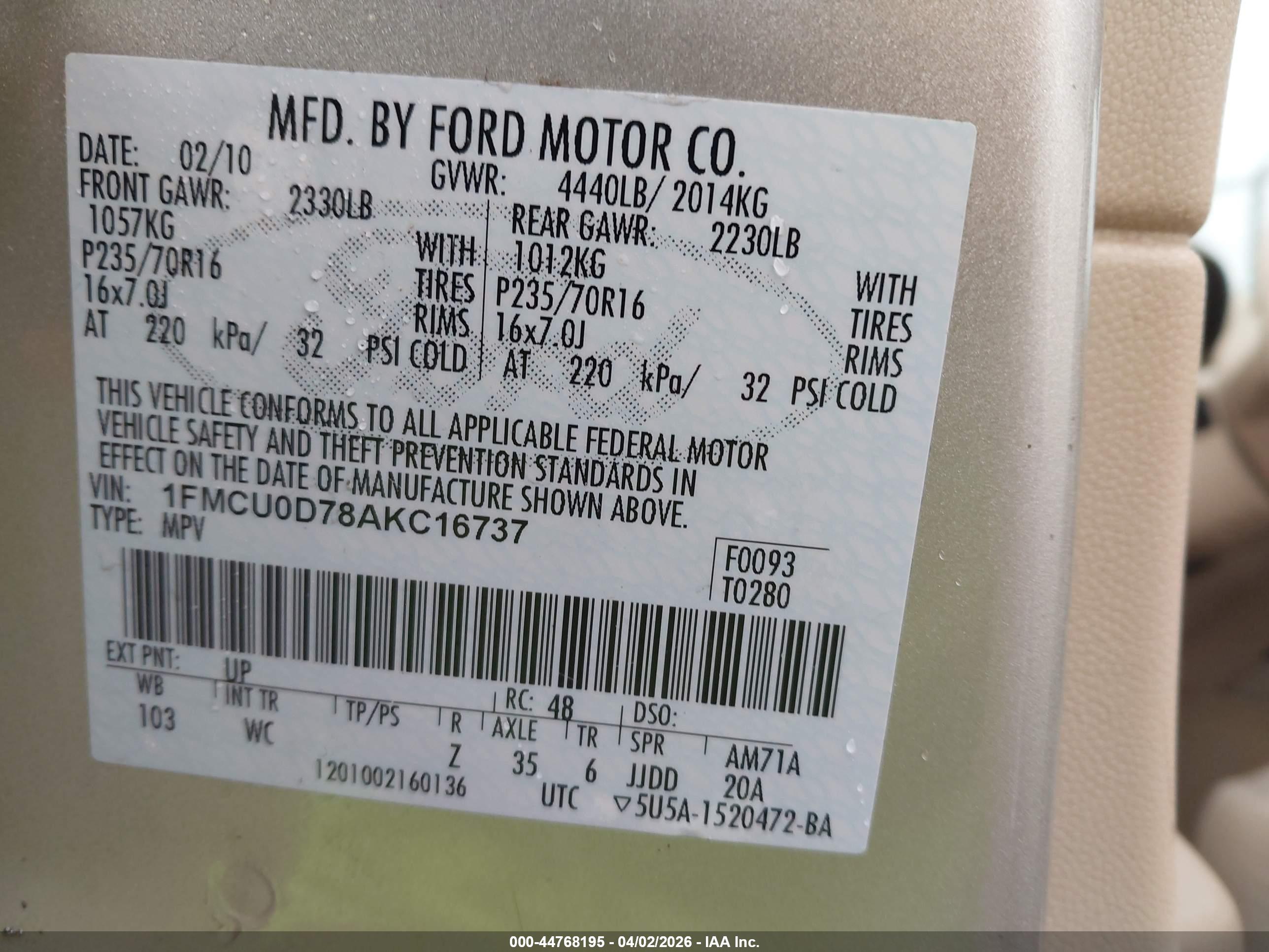 FORD ESCAPE image 9