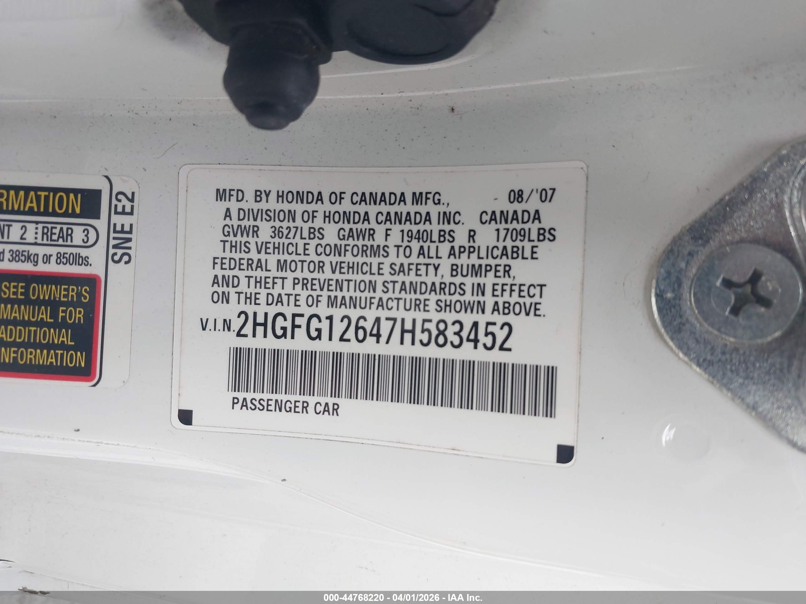 HONDA CIVIC image 9