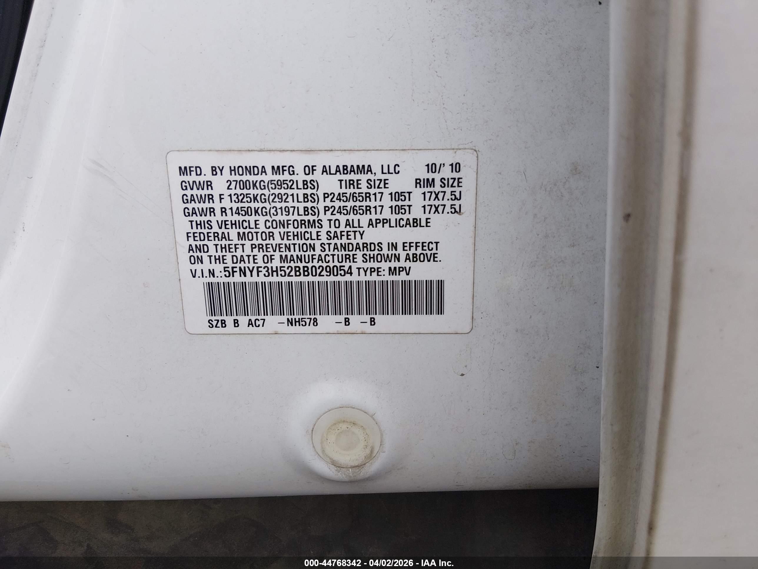 HONDA PILOT image 9