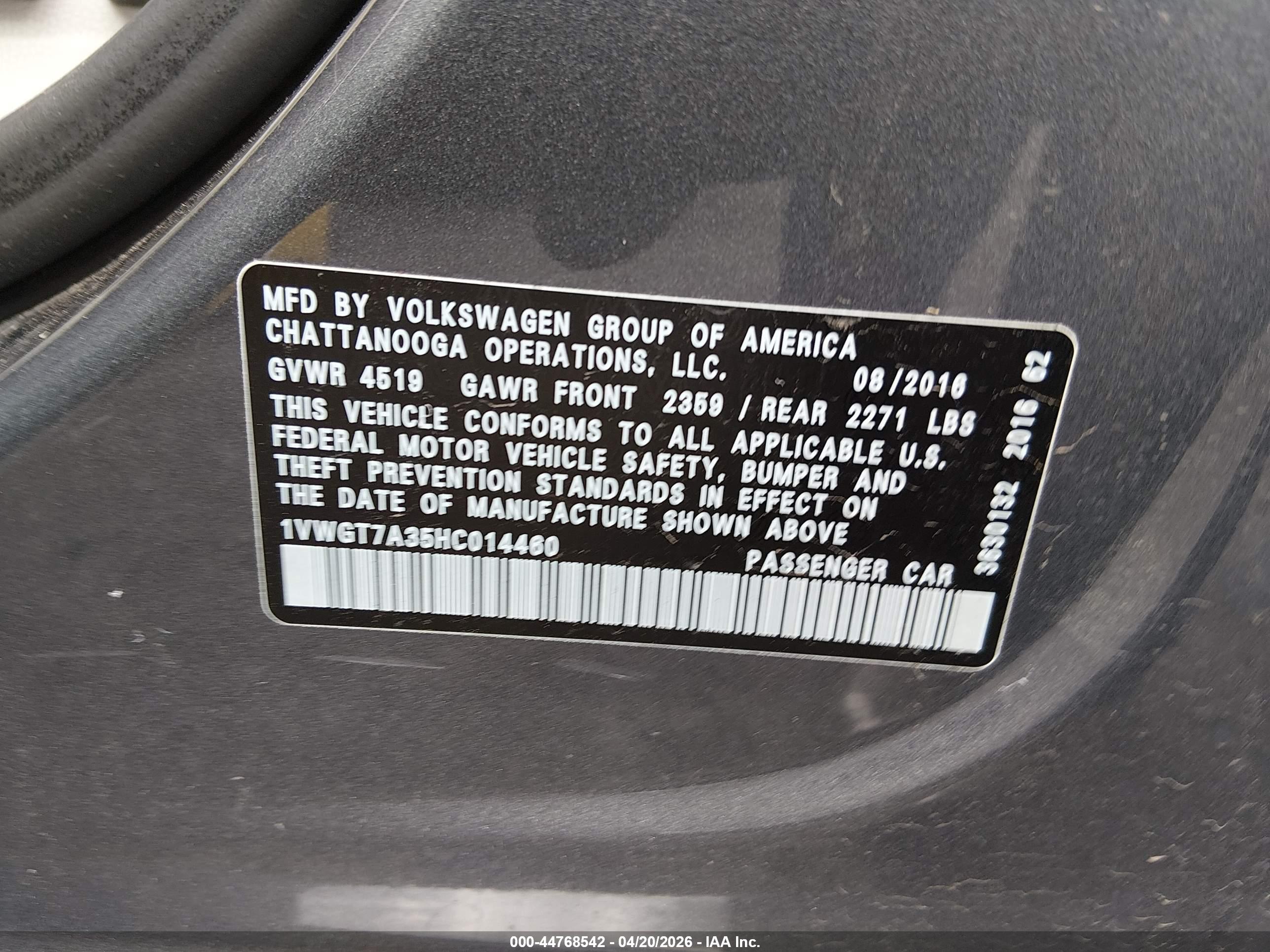 VOLKSWAGEN PASSAT image 9