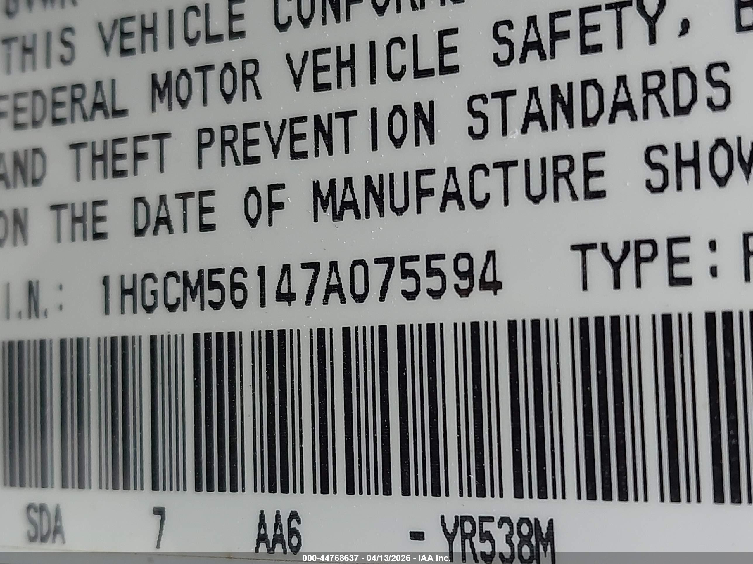 HONDA ACCORD image 9