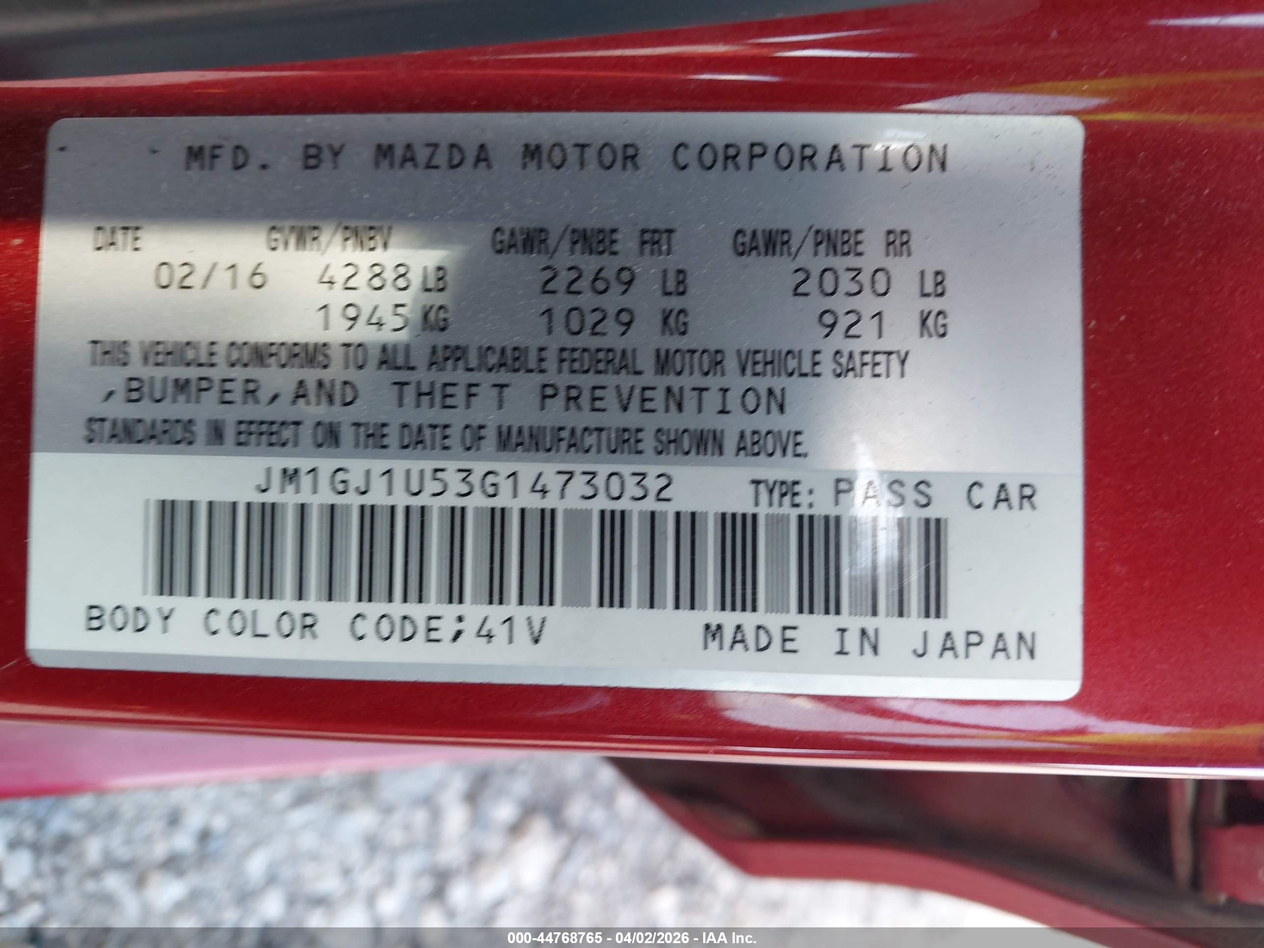 MAZDA MAZDA6 image 9