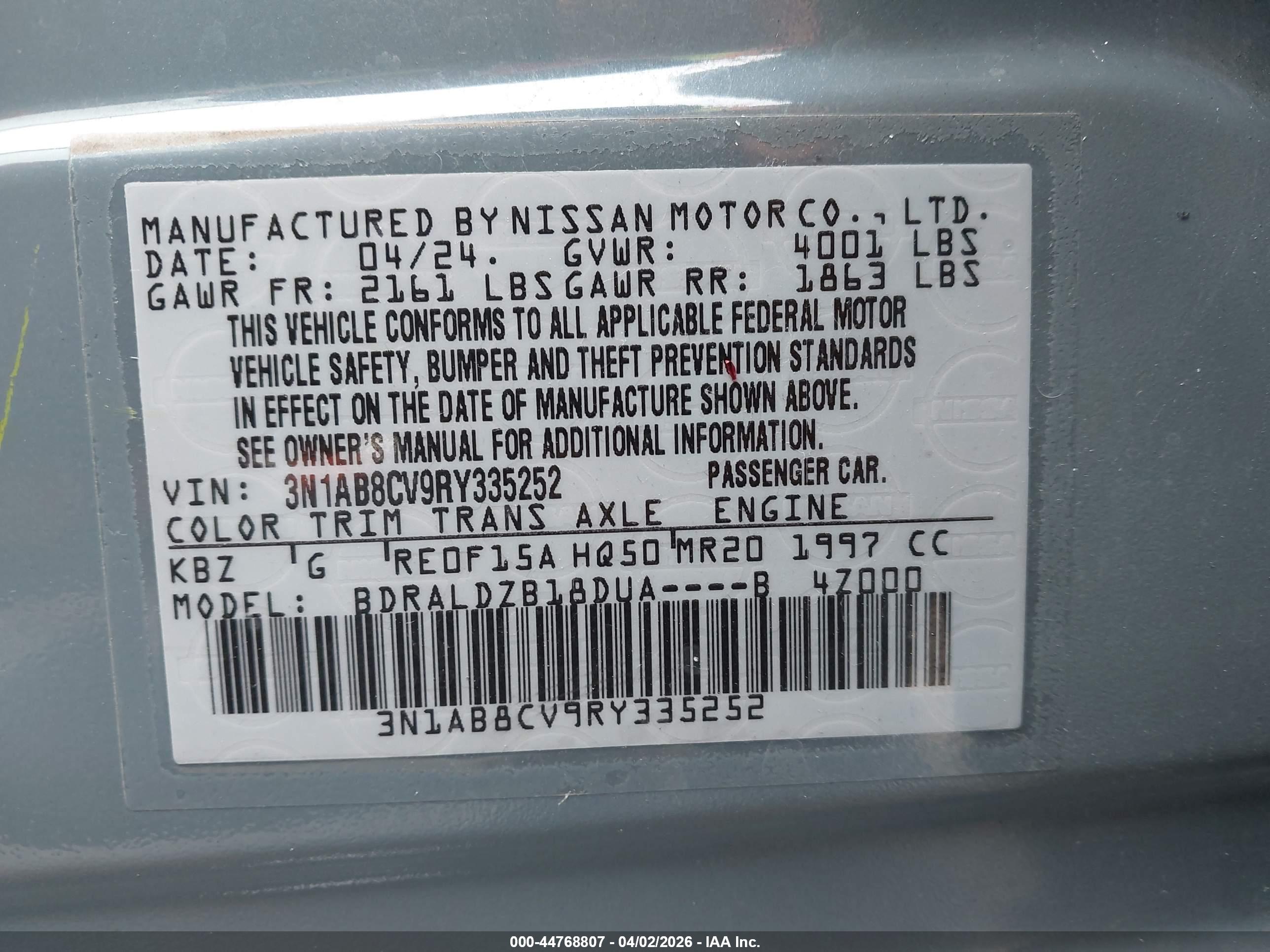 NISSAN SENTRA image 9