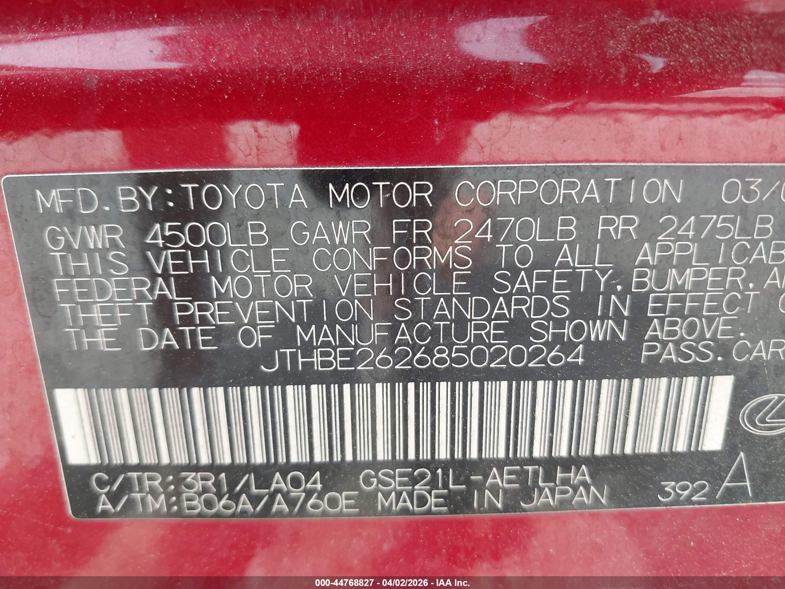 LEXUS IS image 9