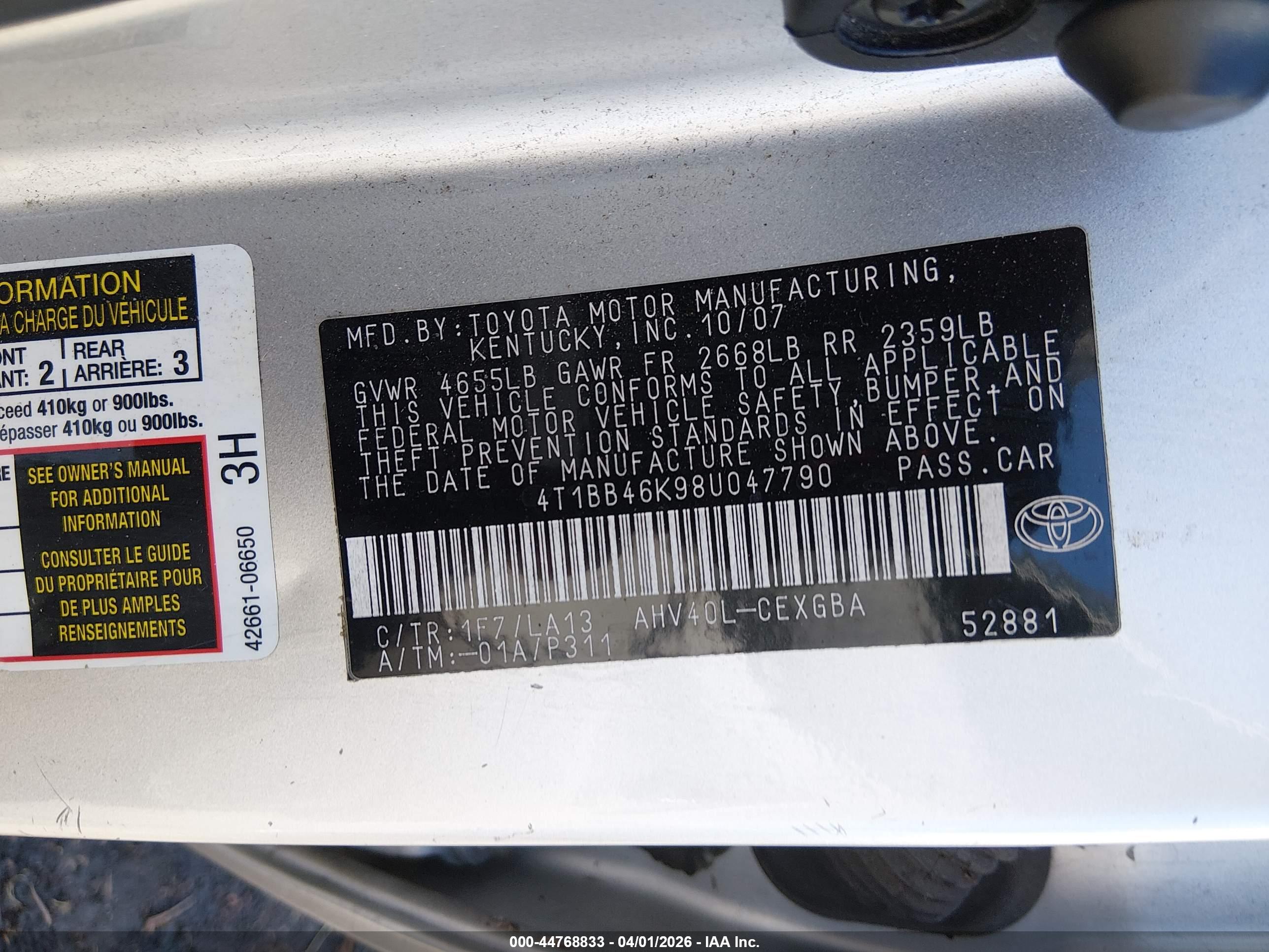 TOYOTA CAMRY image 9