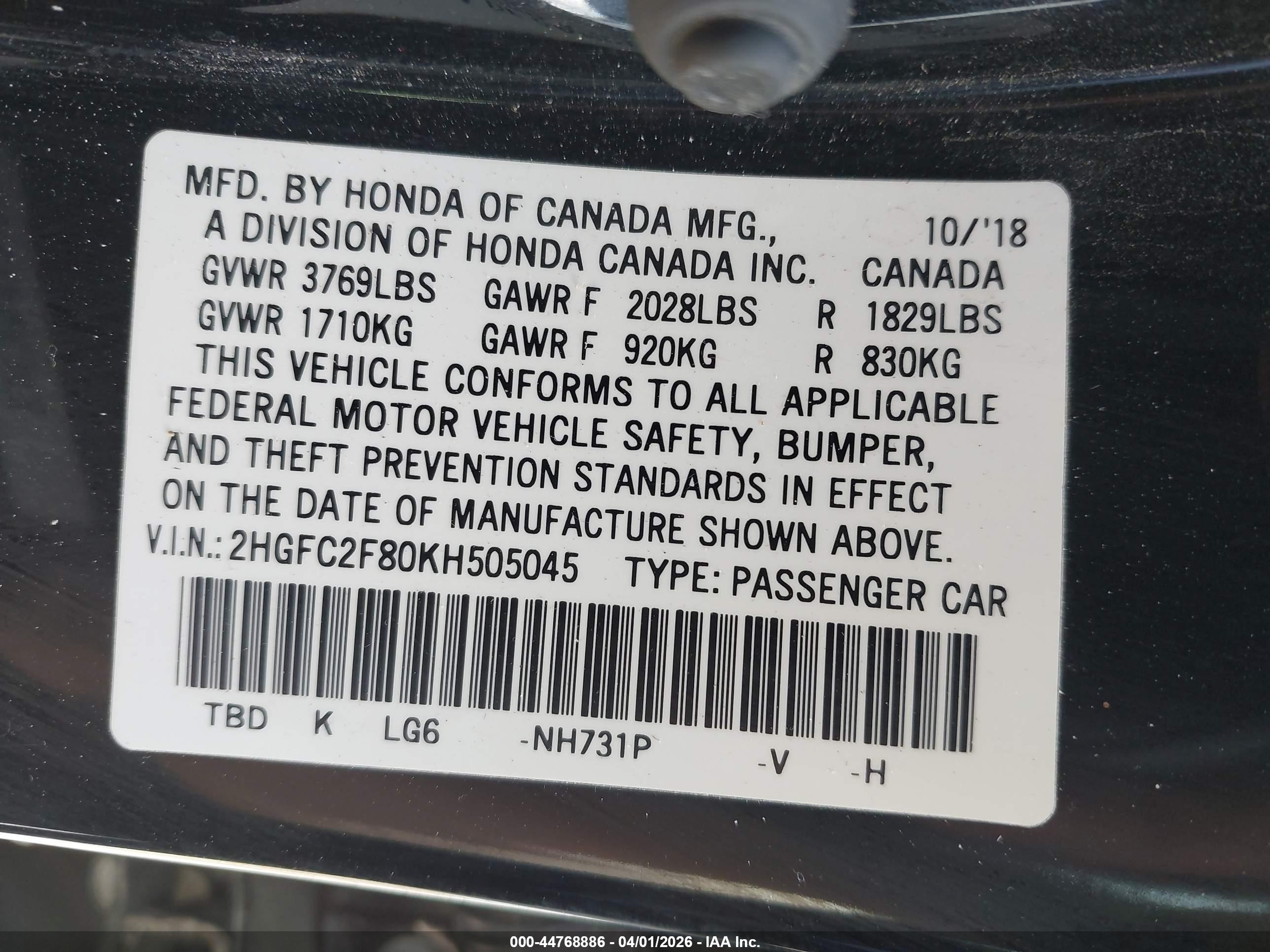 HONDA CIVIC image 9