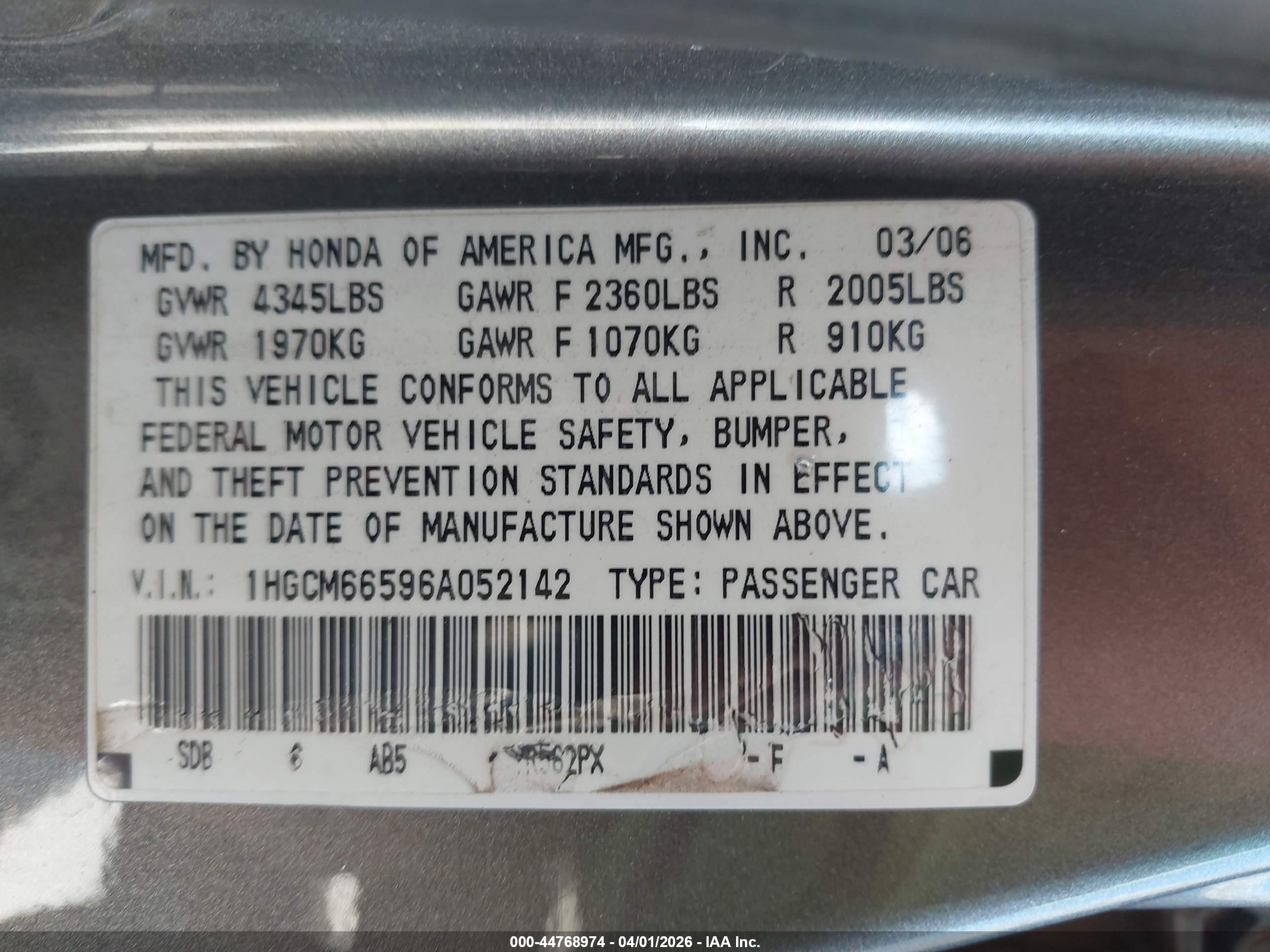 HONDA ACCORD image 9