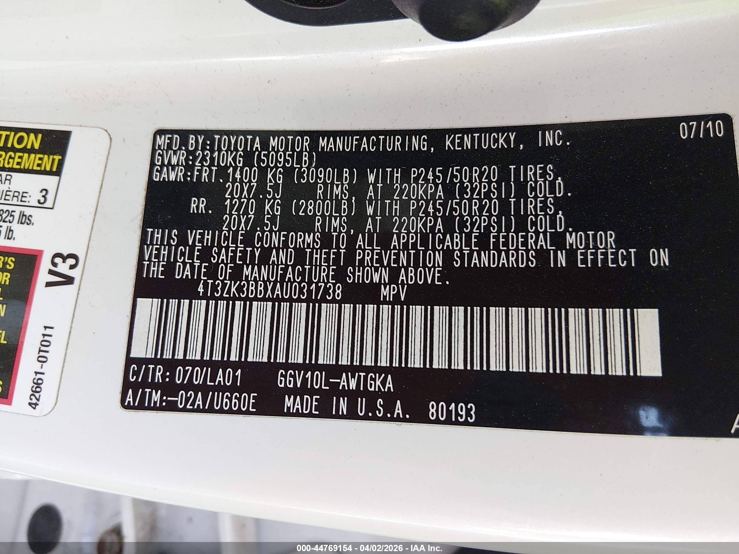 TOYOTA VENZA image 9