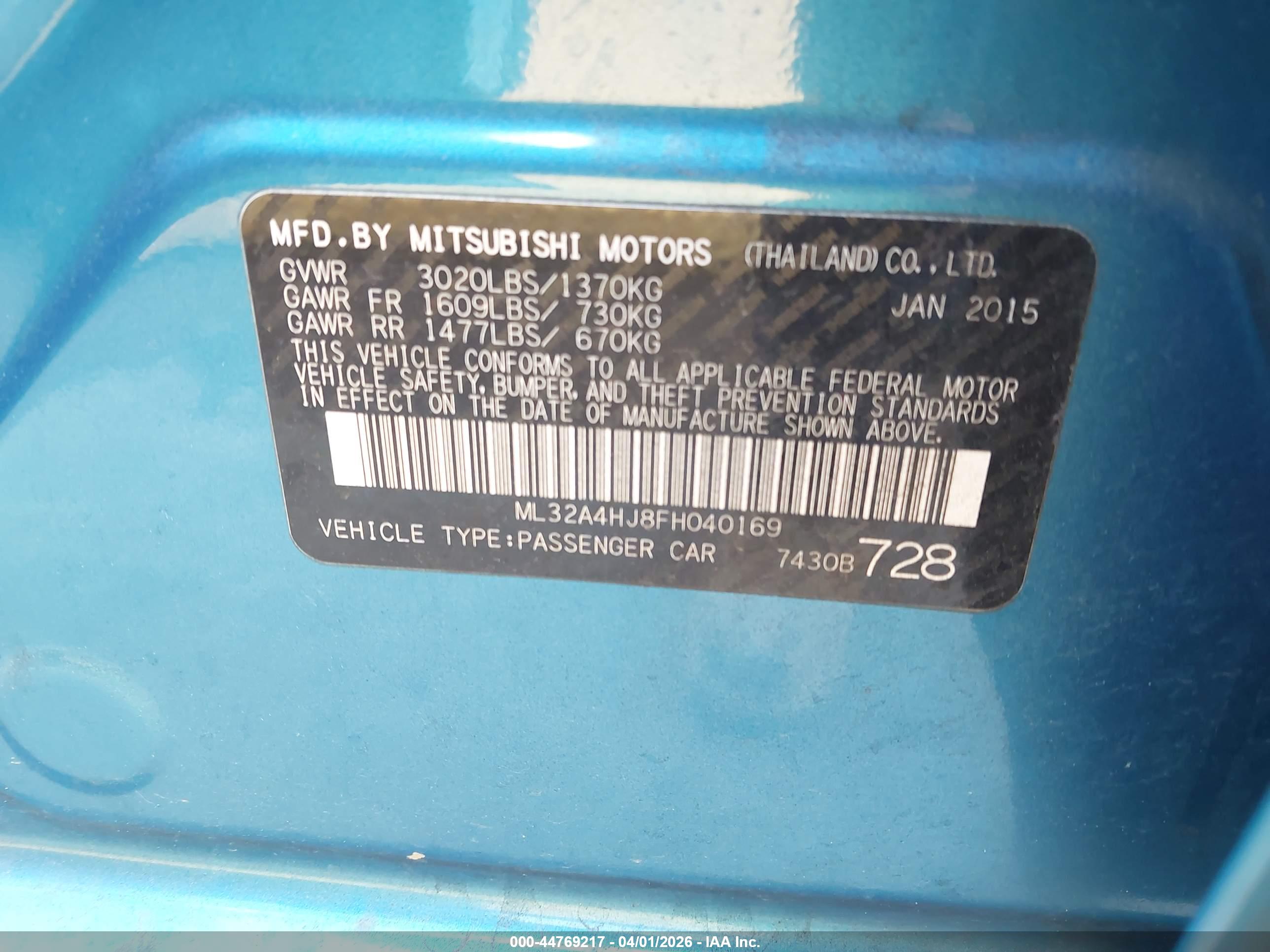 MITSUBISHI MIRAGE image 9