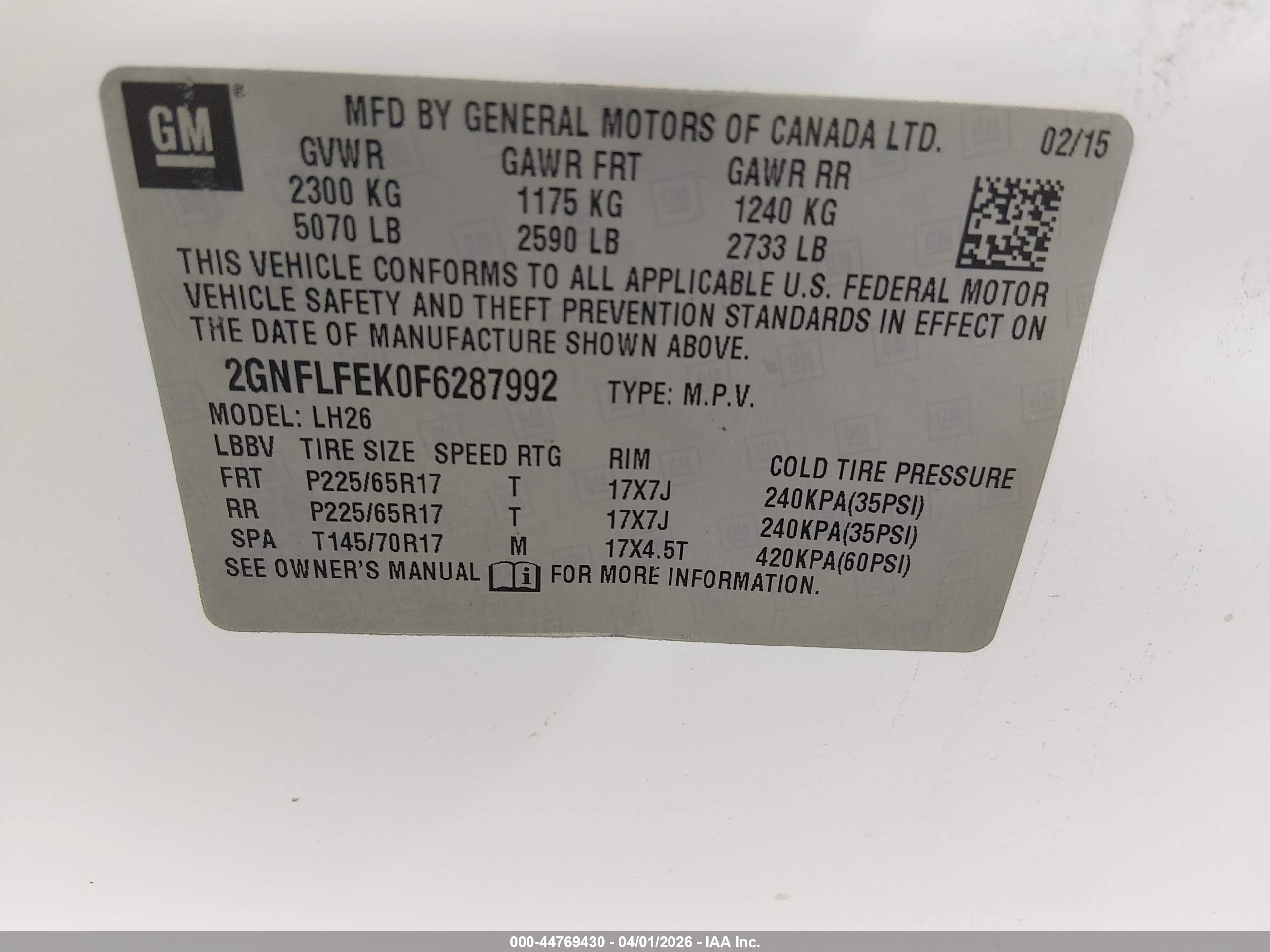 CHEVROLET EQUINOX image 9