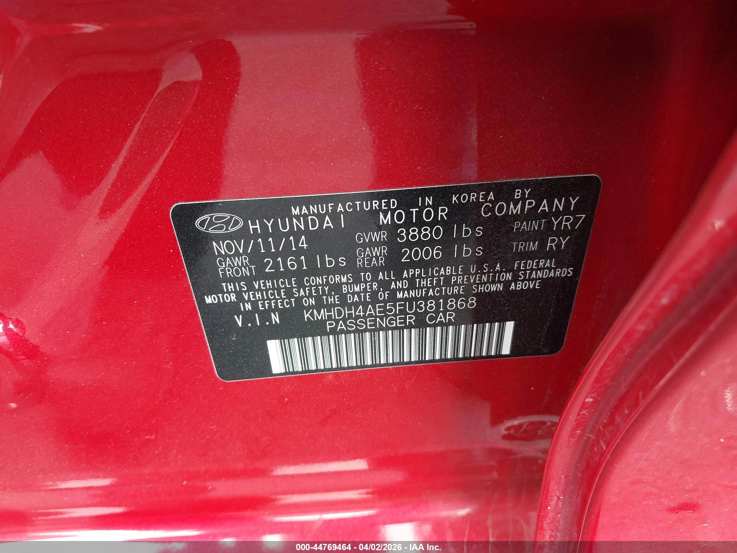 HYUNDAI ELANTRA image 9
