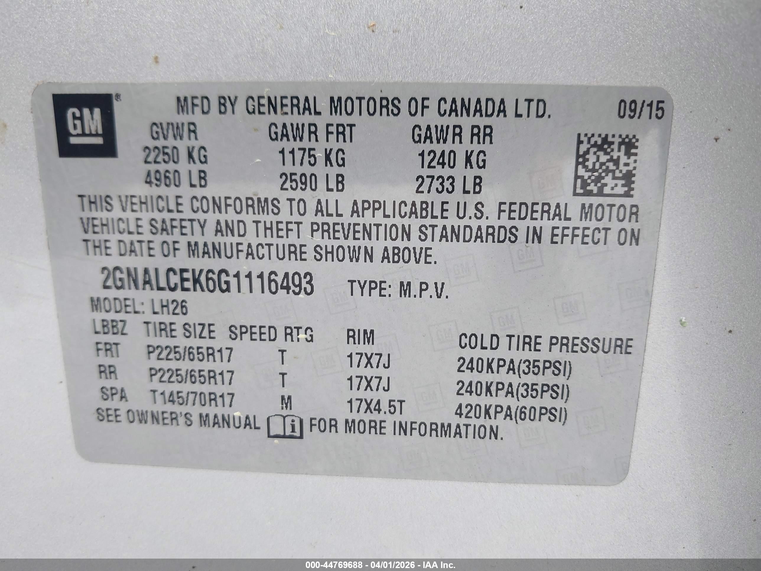 CHEVROLET EQUINOX image 9