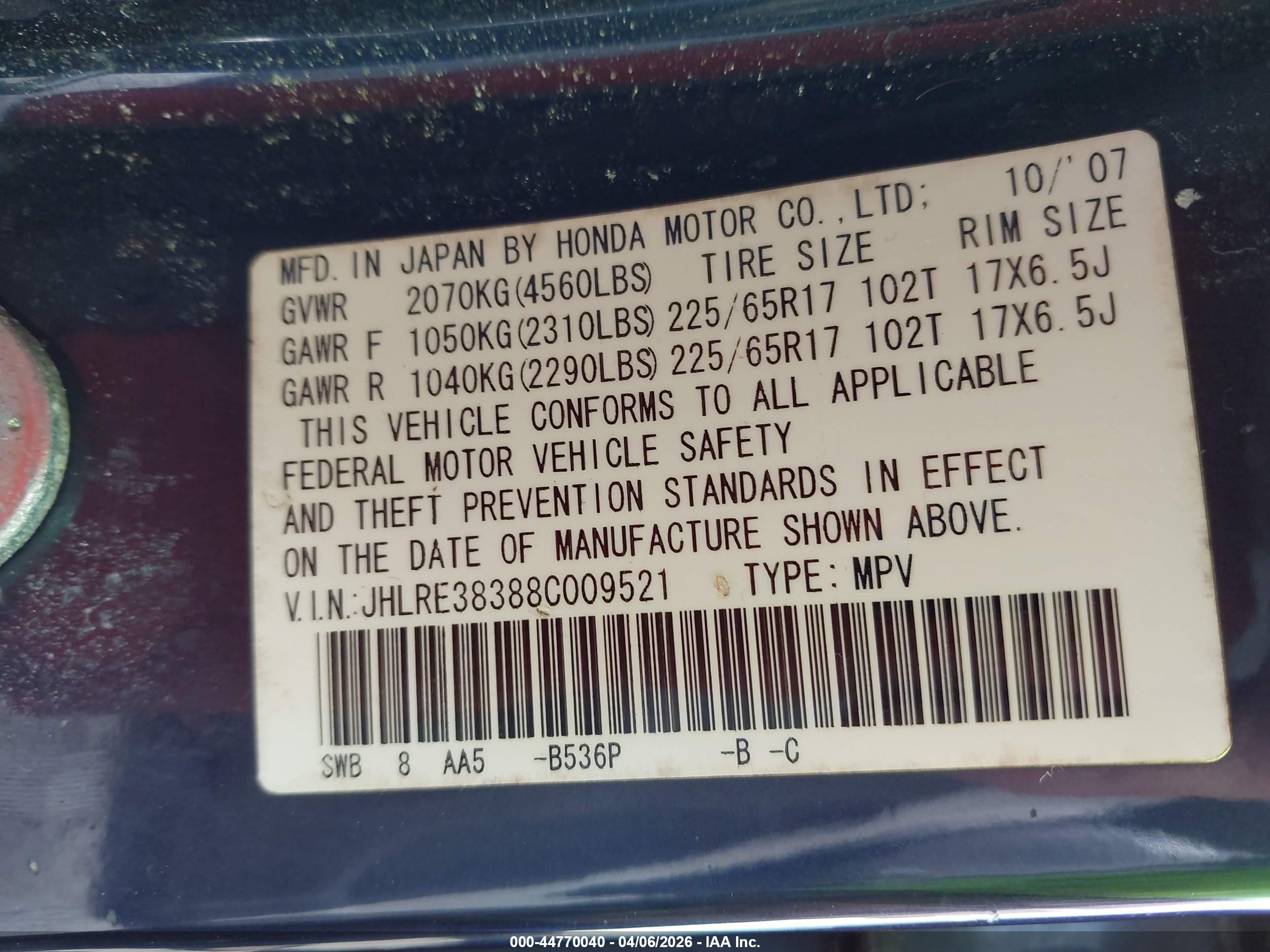 HONDA CR-V image 9