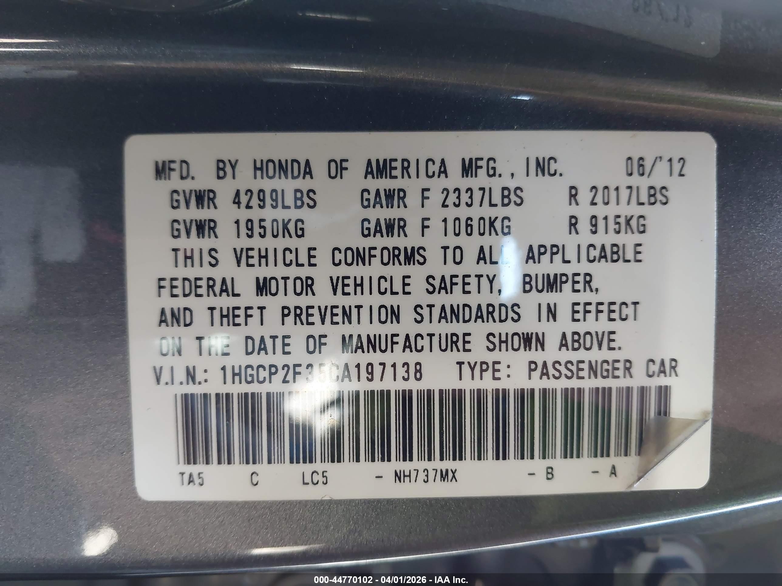 HONDA ACCORD image 9