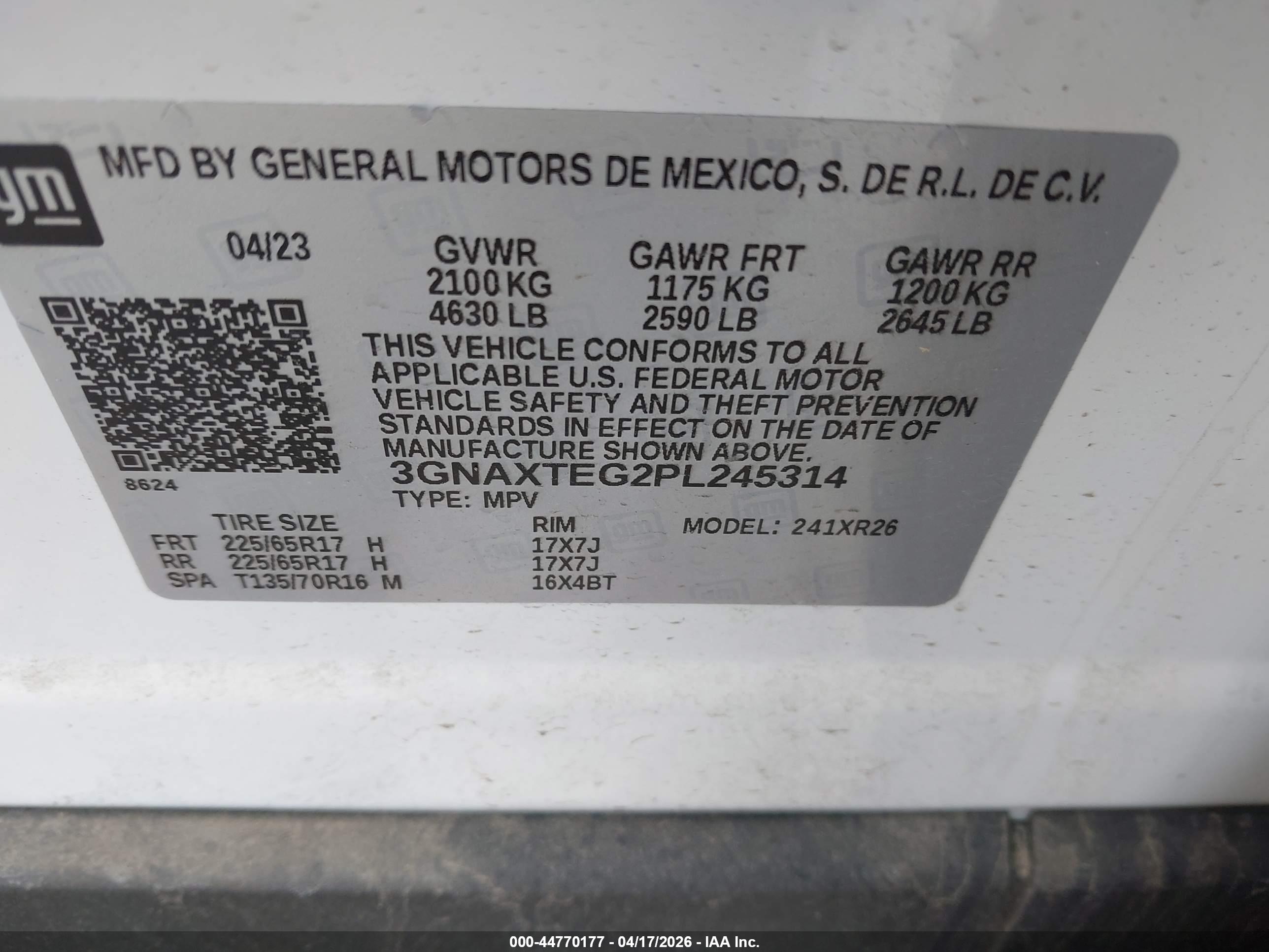 CHEVROLET EQUINOX image 9