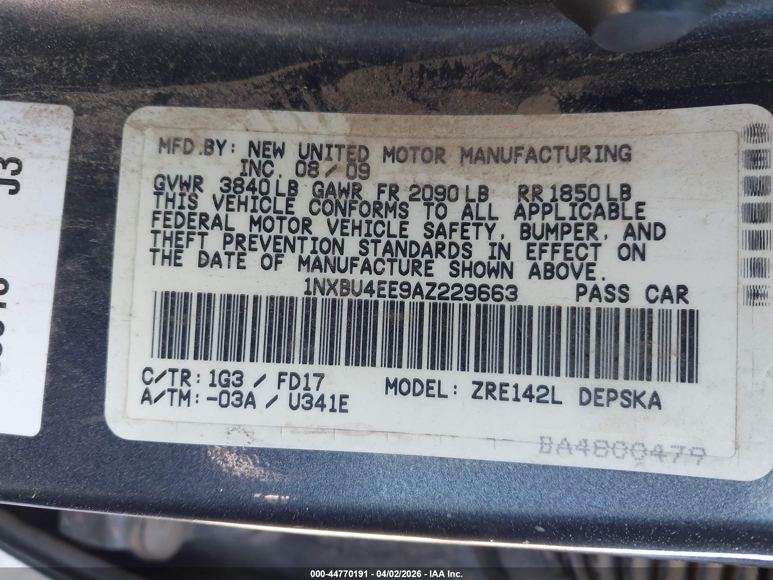 TOYOTA COROLLA image 9