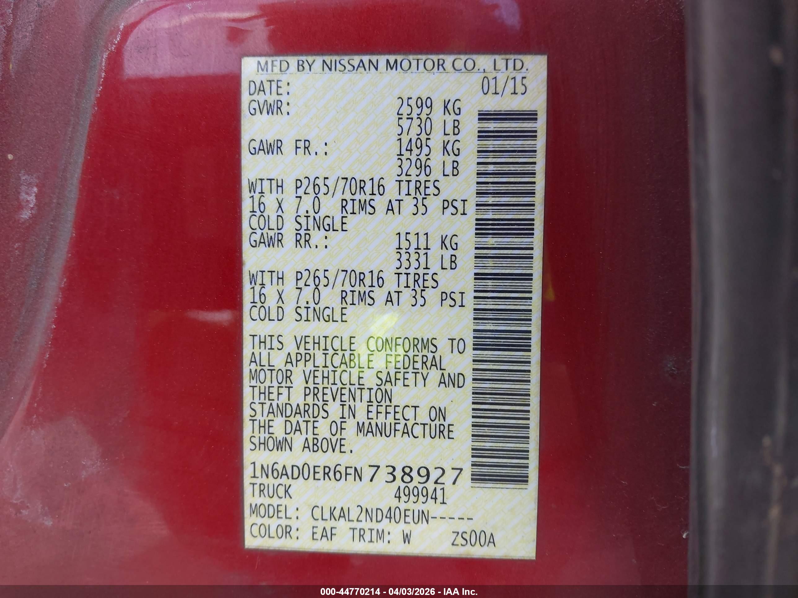 NISSAN FRONTIER image 9