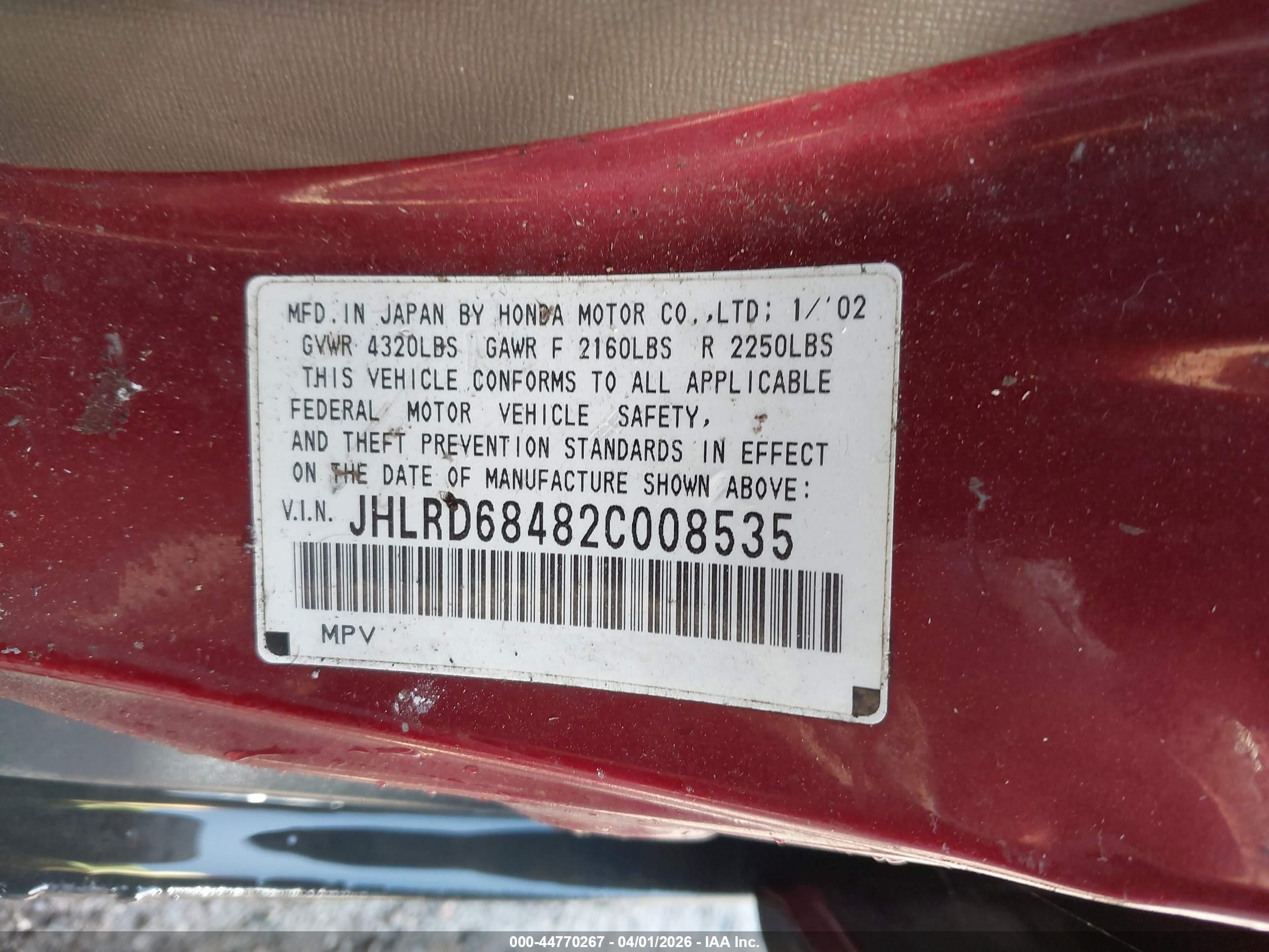 HONDA CR-V image 9