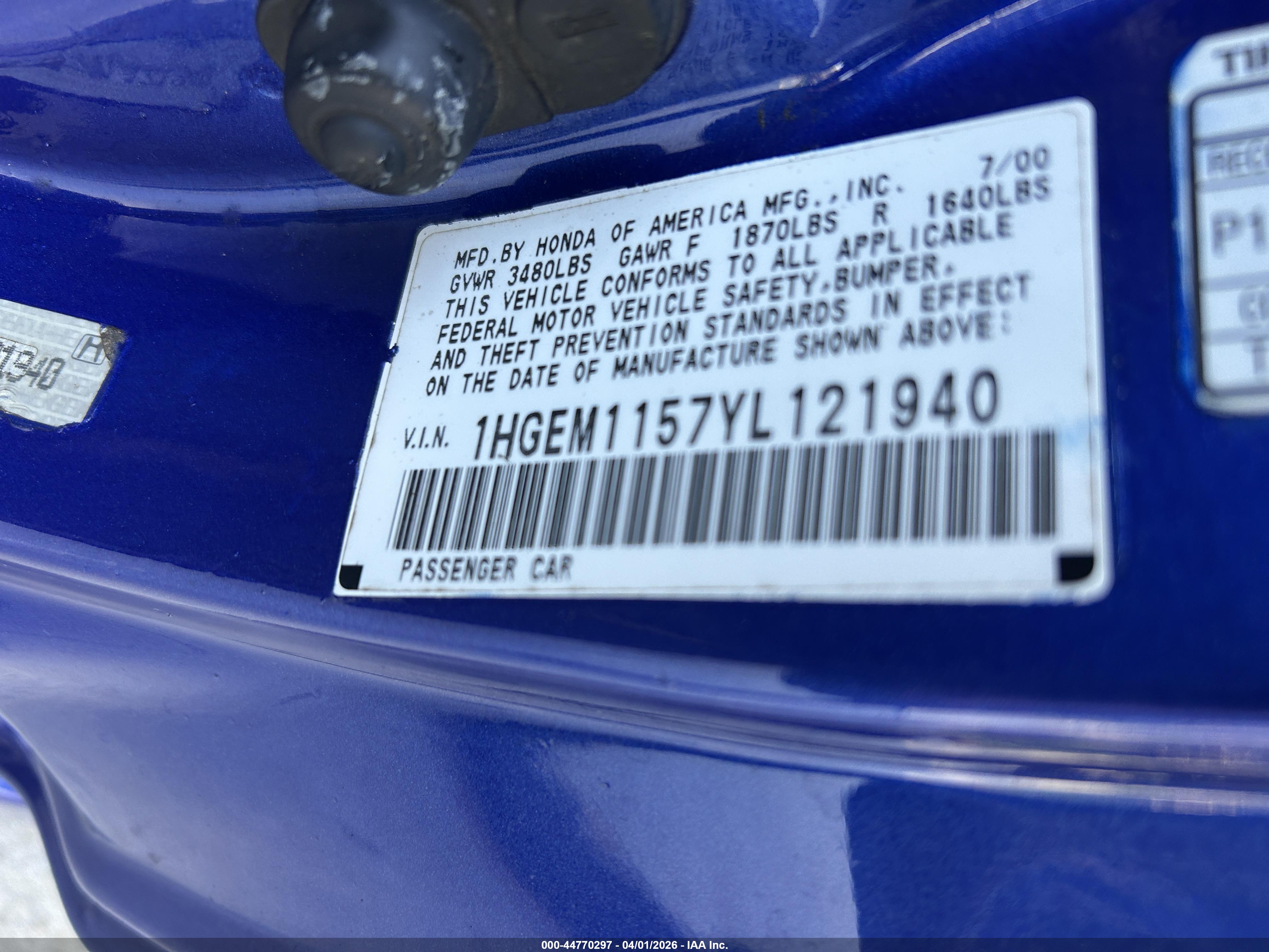 HONDA CIVIC image 9