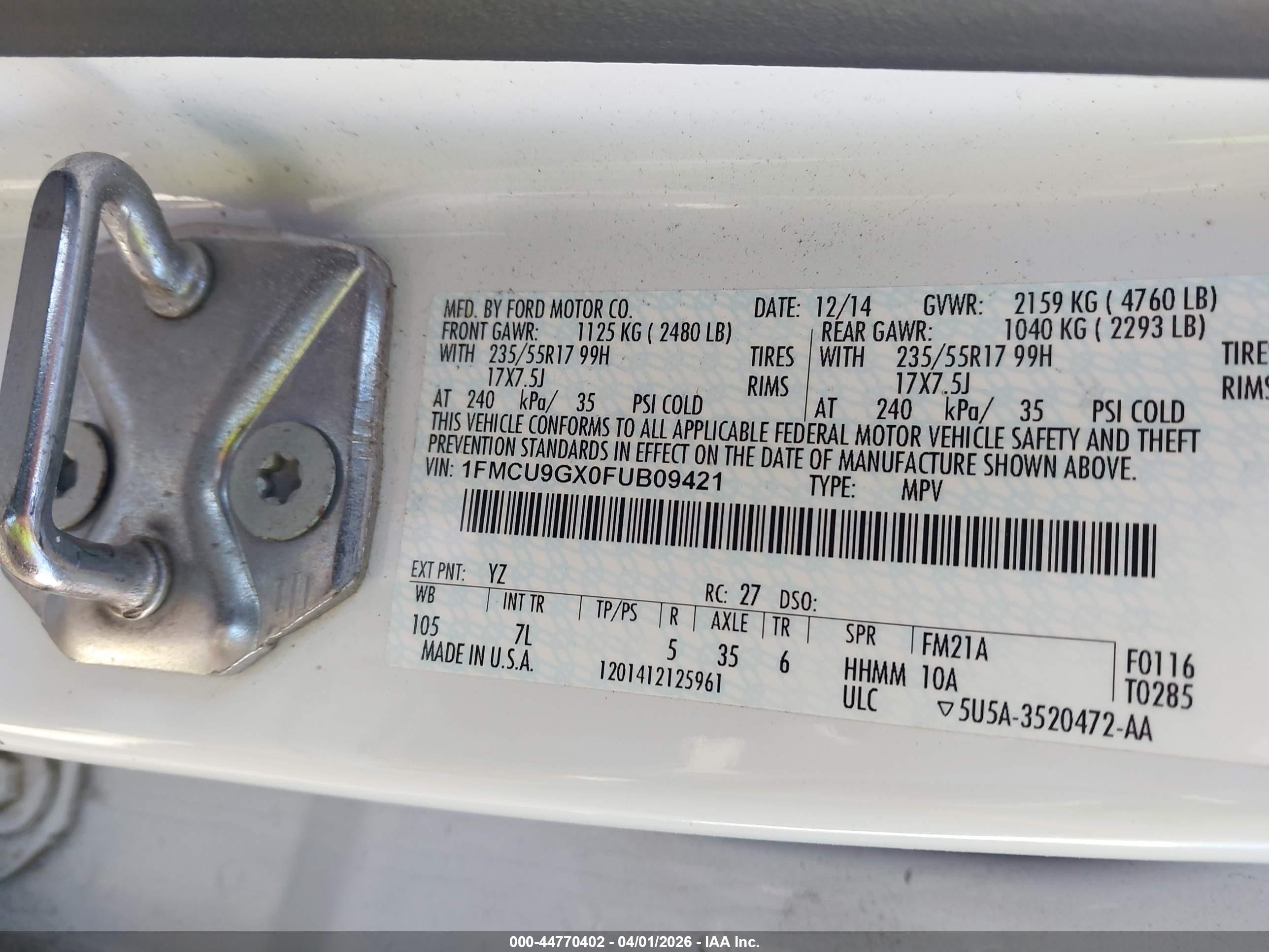 FORD ESCAPE image 9