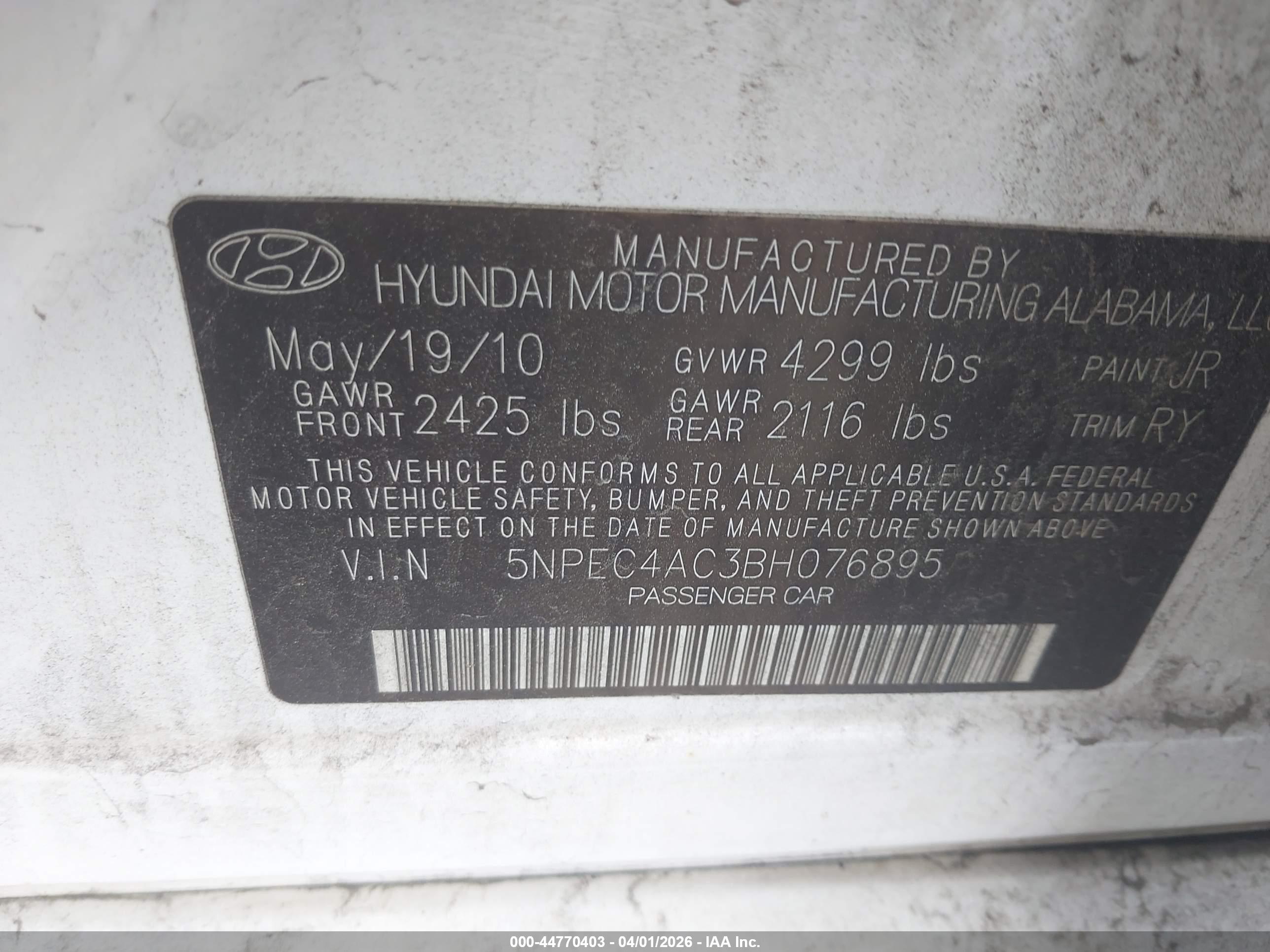 HYUNDAI SONATA image 9