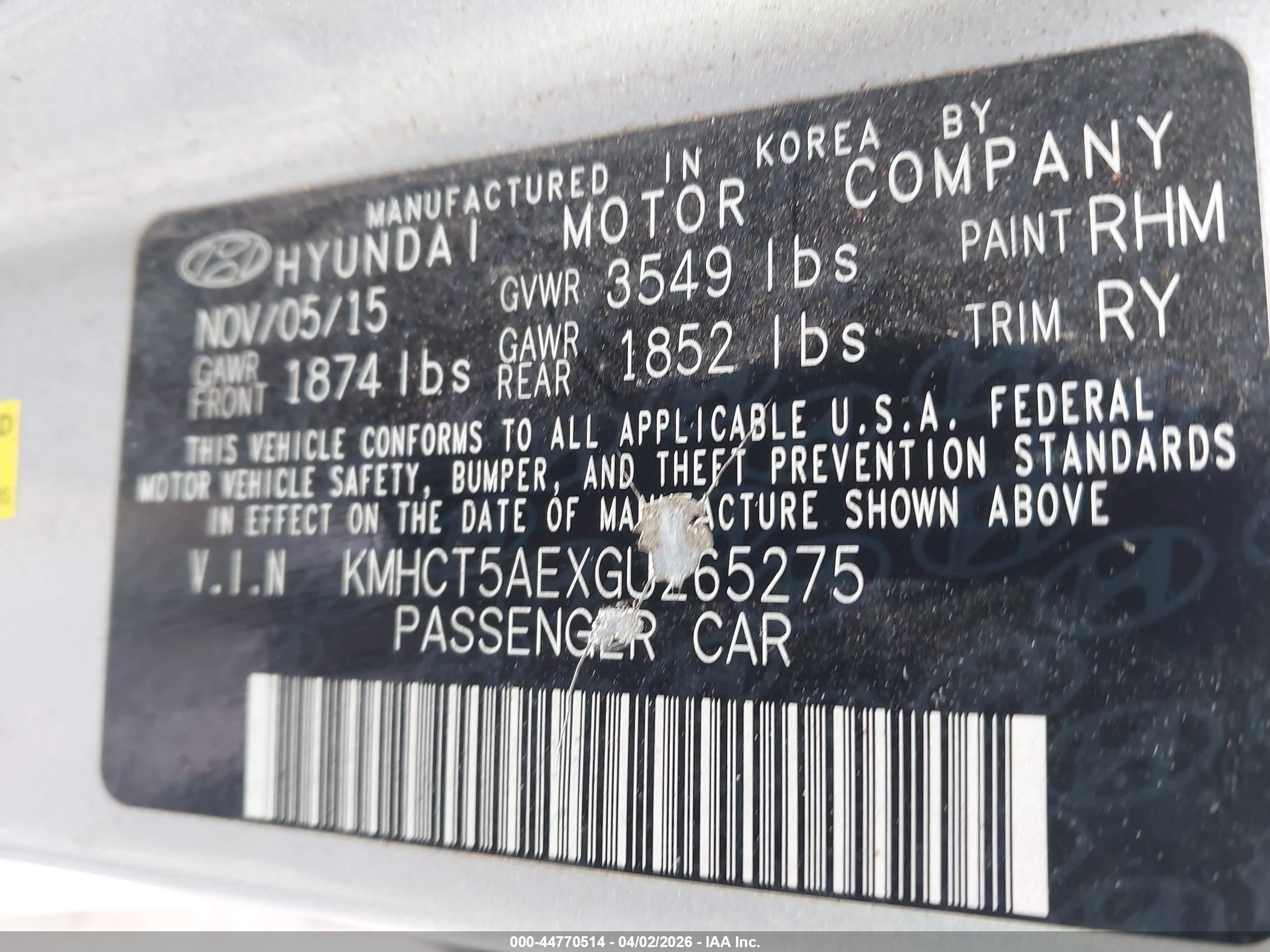 HYUNDAI ACCENT image 9