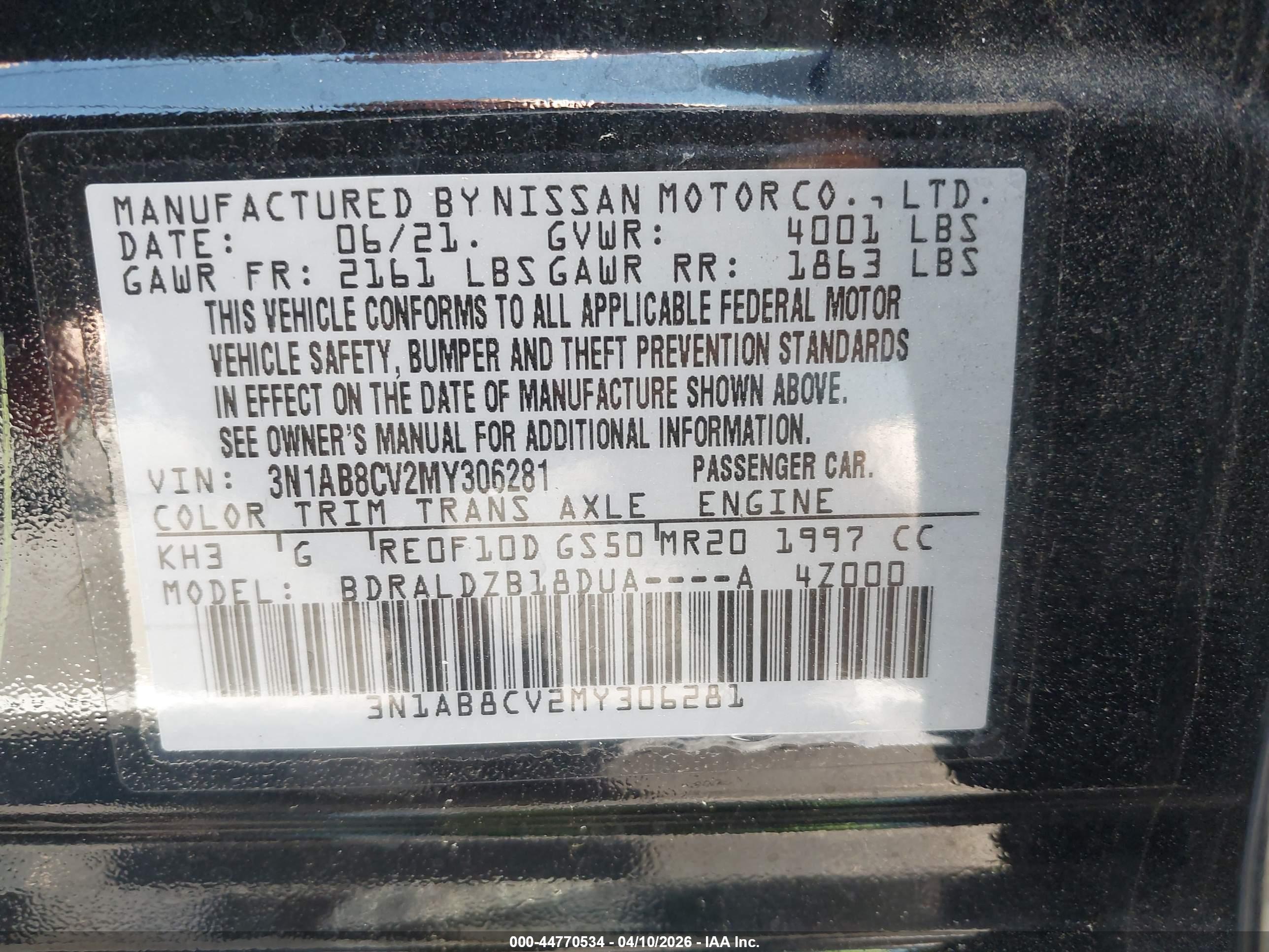 NISSAN SENTRA image 9