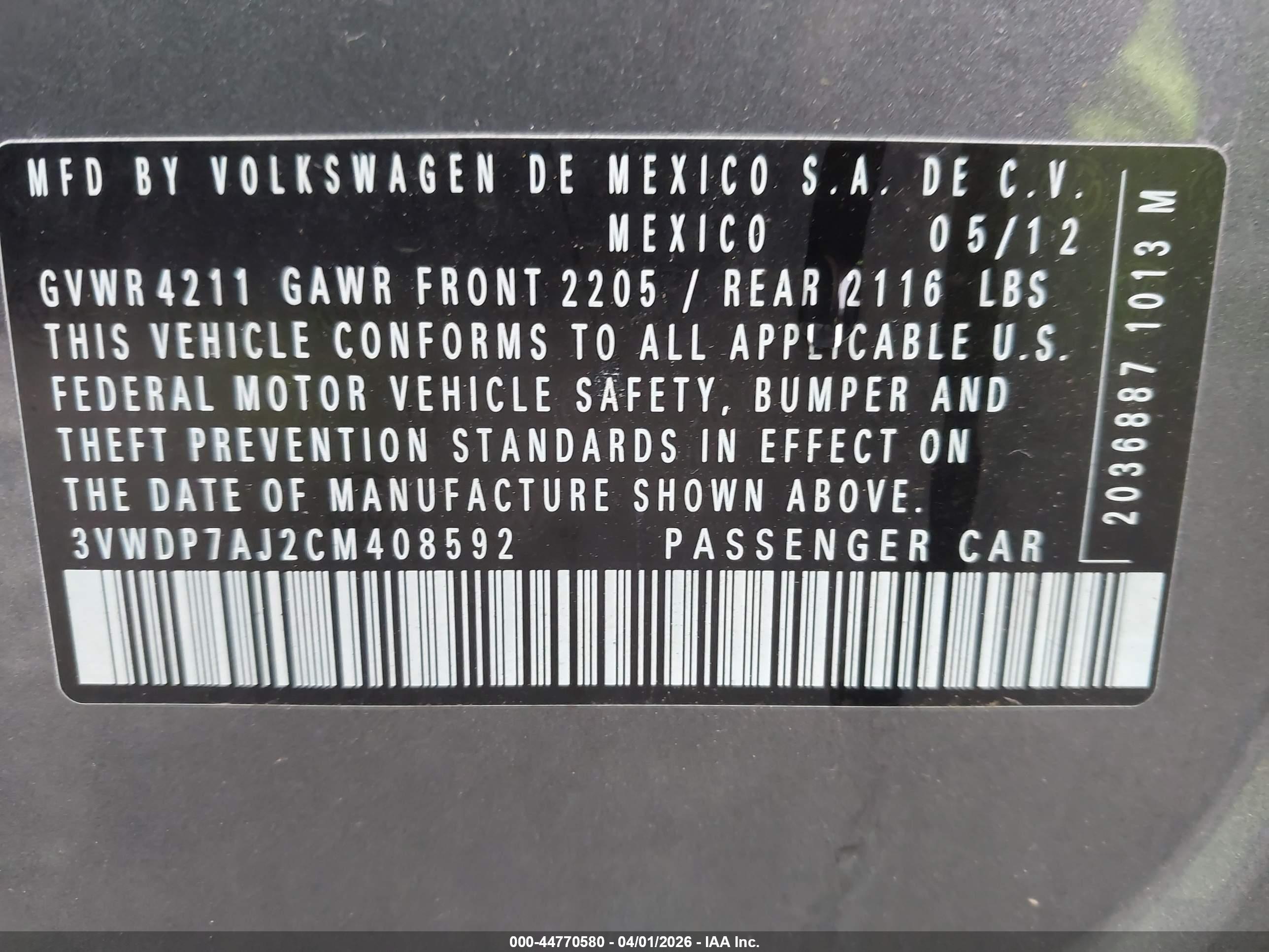 VOLKSWAGEN JETTA image 9
